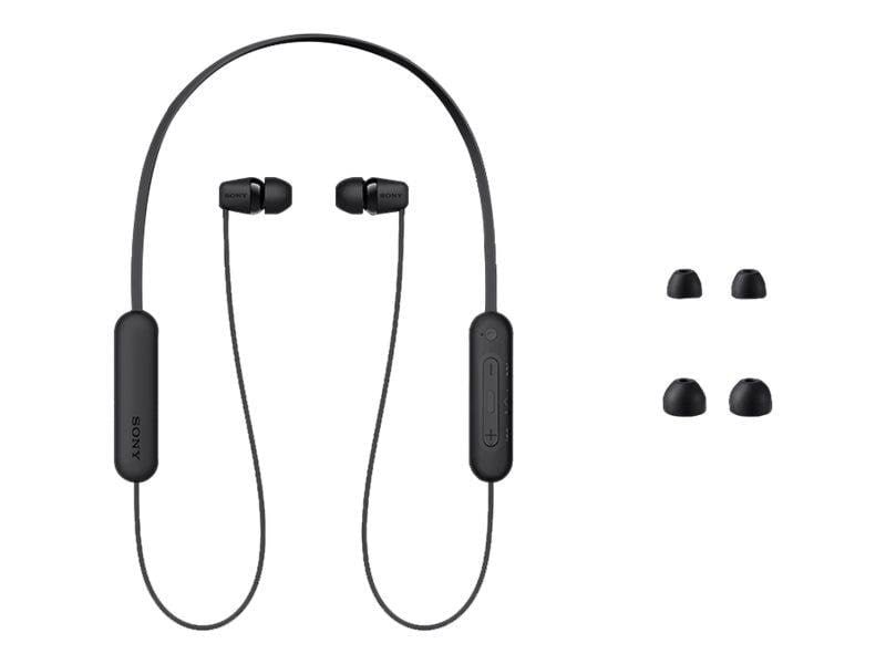 Sony WI-C100 - Wireless In-ear Headphones - Black Hovedtelefoner Og Headset Sort WIC100B.CE7