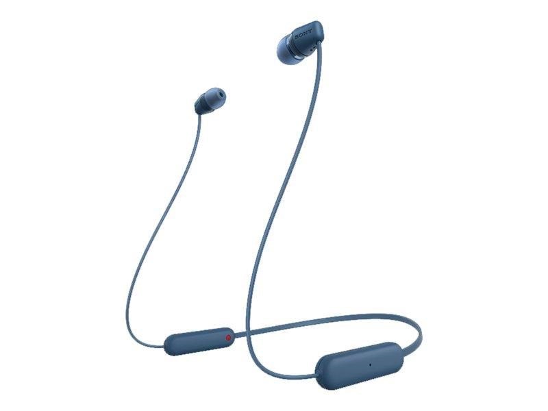 Sony WI-C100 - Wireless In-ear Headphones - Blue Hovedtelefoner Og Headset Blå WIC100L.CE7
