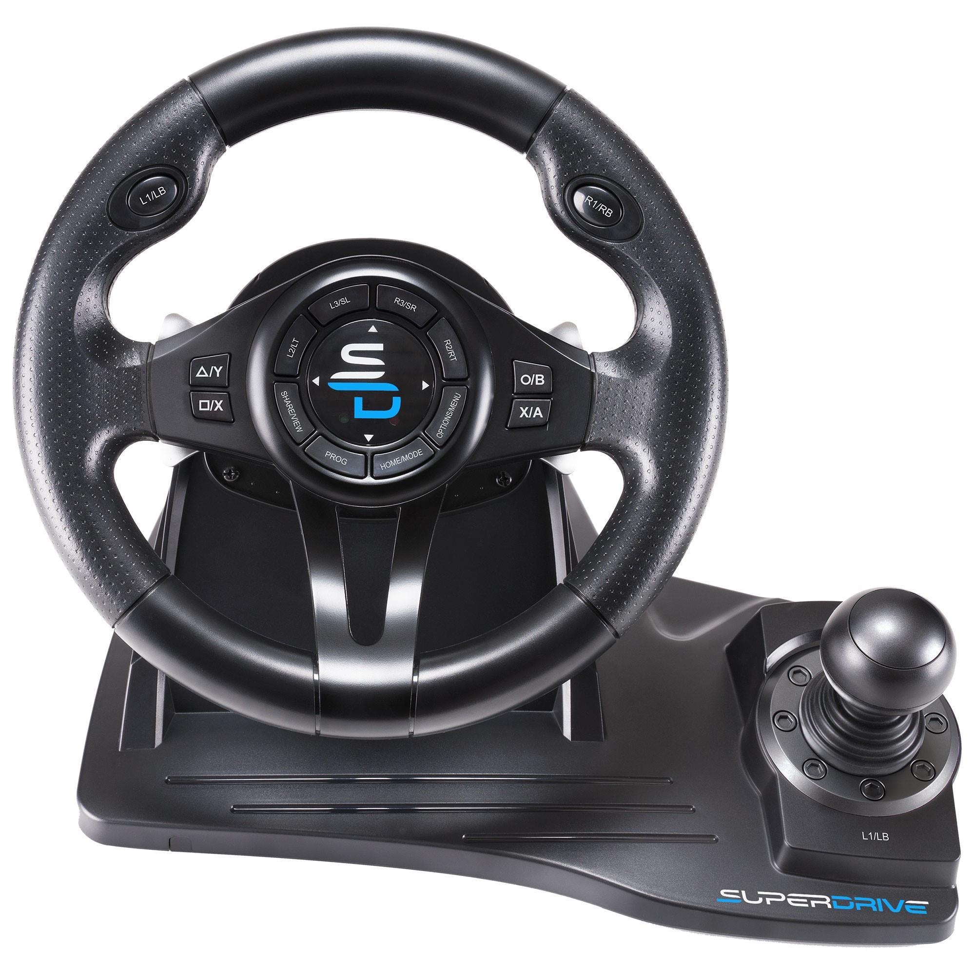 Subsonic Superdrive GS 550 Steering Wheel - Wired Steering wheel & Pedal set - Sony PlayStation 4