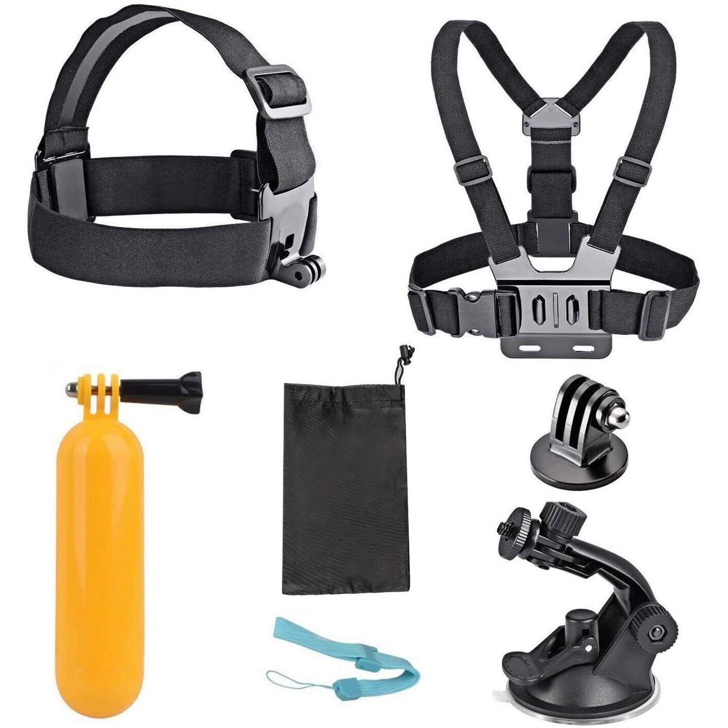 Akaso Action Camera accessories - 7 pieces Gopro Tilbehør SYZ0013-BK