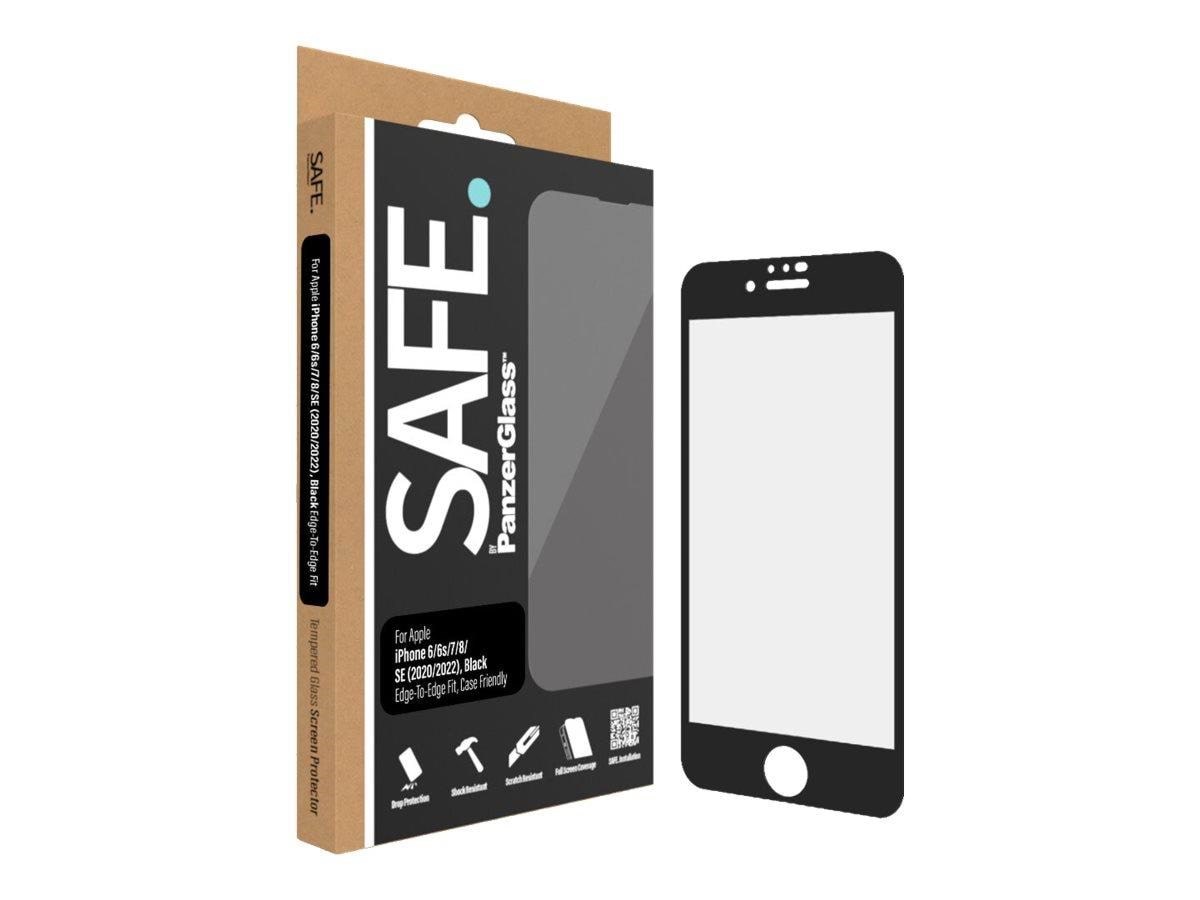 SAFE by PanzerGlass Screen Protector Apple iPhone 8 | 7 | 6 | 6s | SE (2020/2022) | Edge-to-Edge Beskyttelsesglas SAFE95007