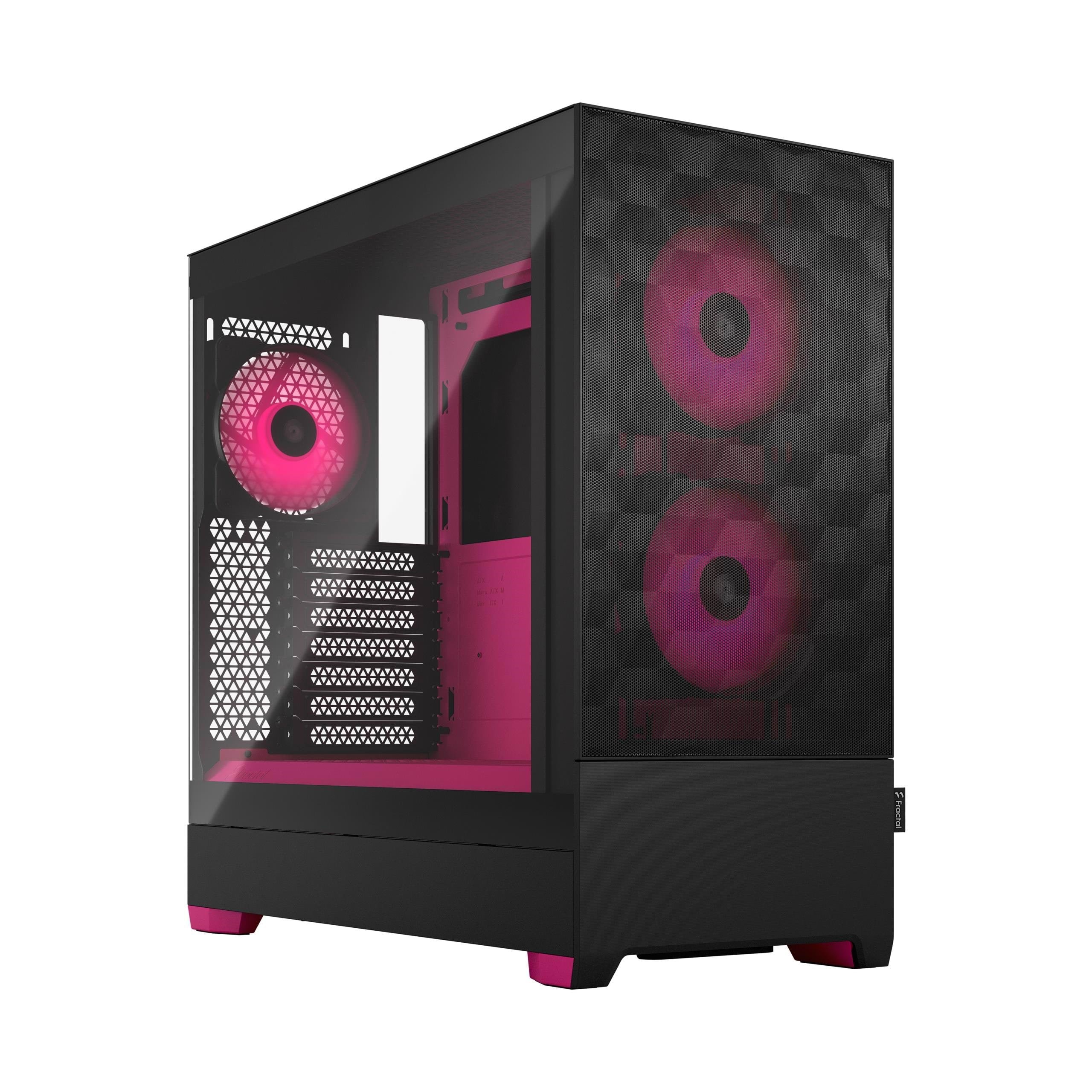 Fractal Design Pop Air RGB - Magenta Core TG Clear Tint - Kabinet - Miditower - Pink