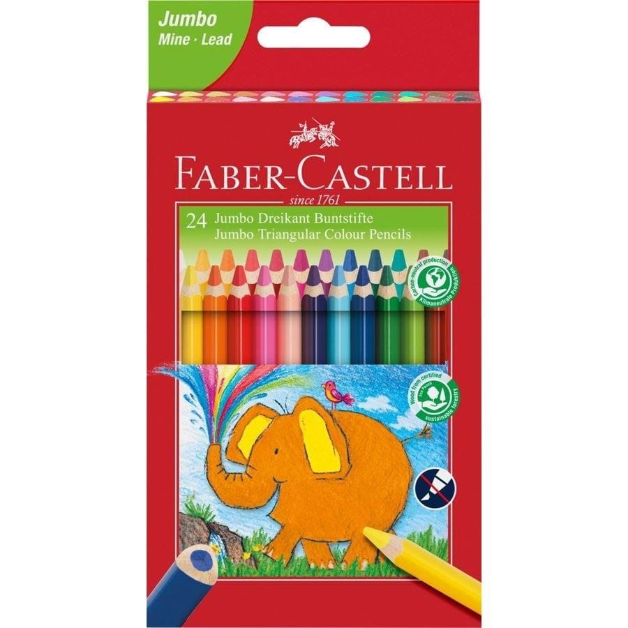 Faber-Castell Jumbo Triangular colour pencils wallet of 24 Tegneværktøj Farvet blyant 116524