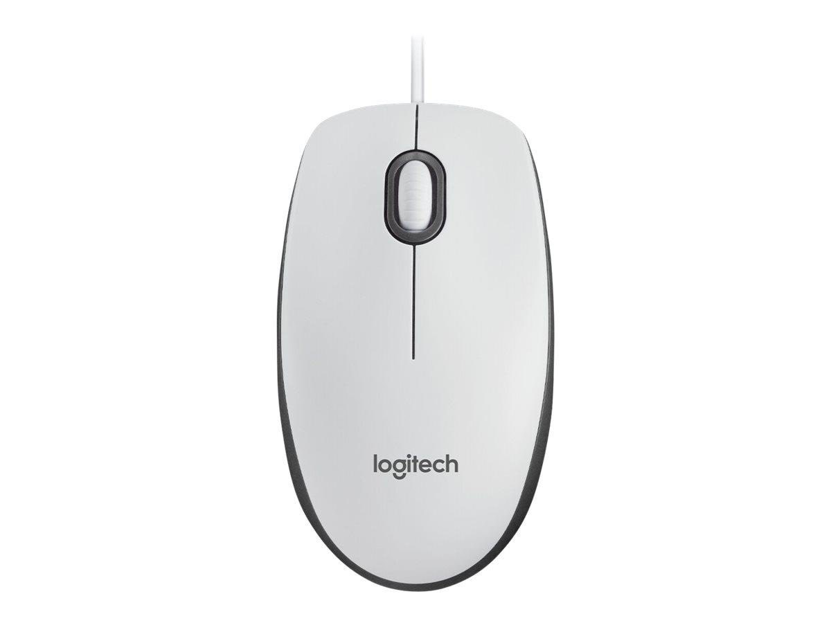 Logitech M100 Optical Mouse - White - Mus - Optisk - 3 knapper - Hvid Mus 910-006764