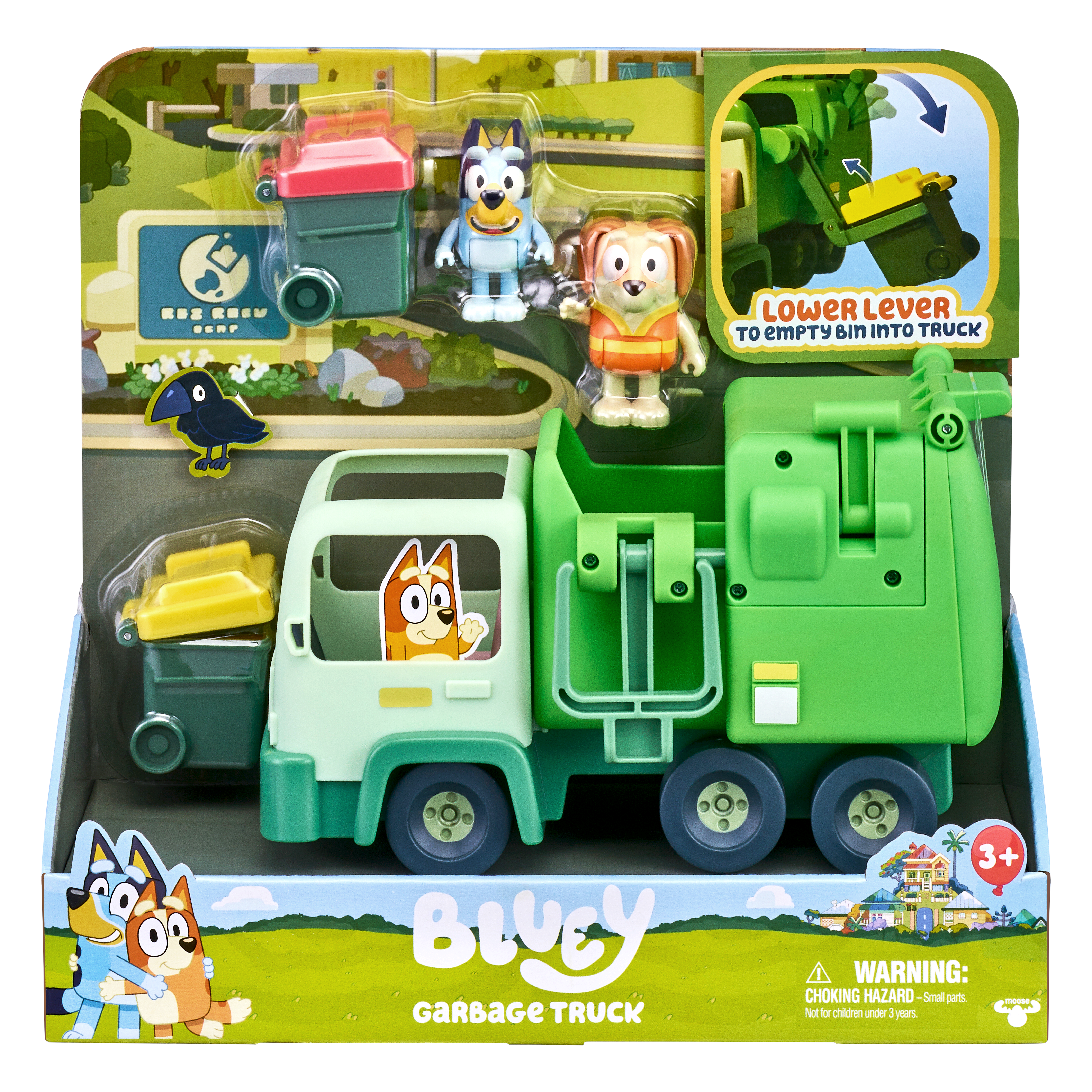 Bluey Skraldebil med figurer Legetøjsbil 90123