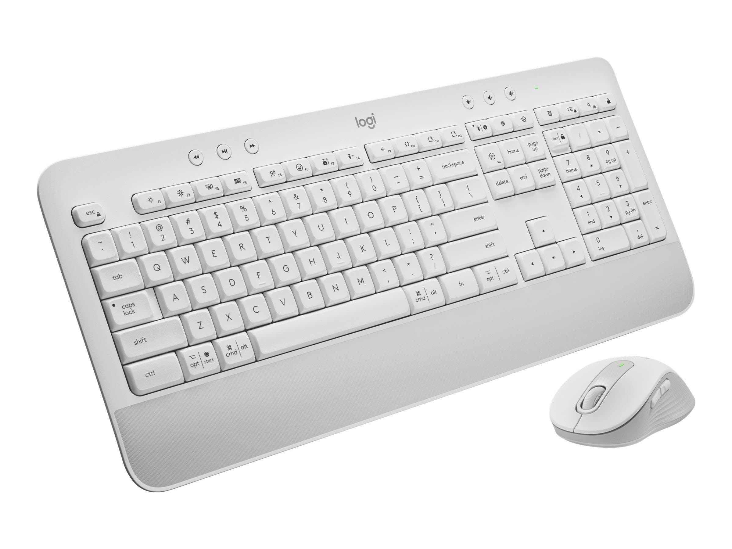 Logitech Signature MK650 Combo For Business - PAN - Tastatur & Mus sæt - Nordisk - Hvid Tastatur 920-011038
