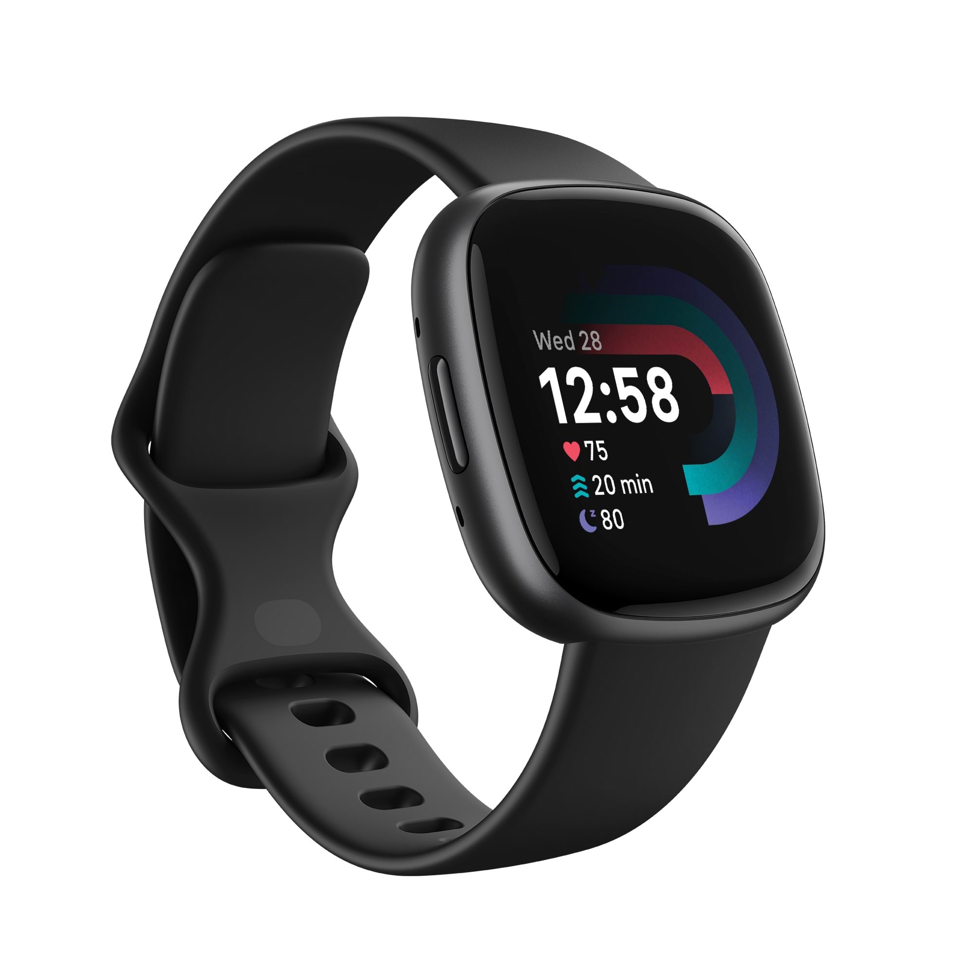 Fitbit Versa 4 Black/Graphite Smartwatch Sort FB523BKBK