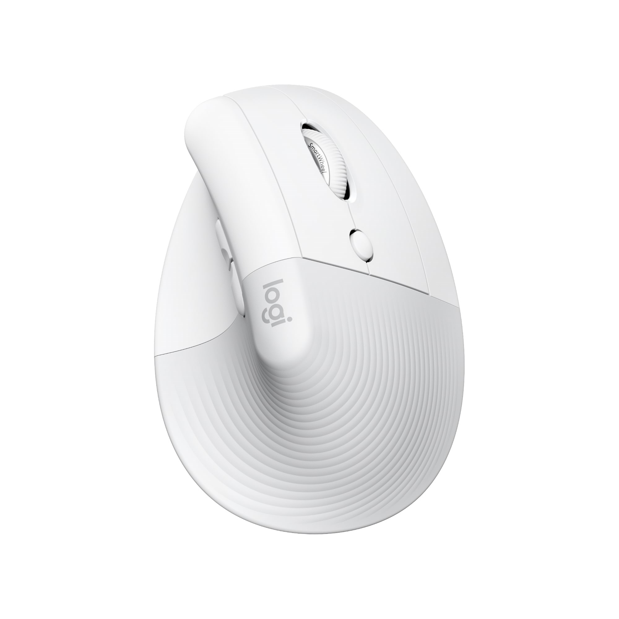 Logitech Lift for Mac Vertical Ergonomic Mouse - Offwhite - Ergonomisk mus - Optisk - 6 knapper - Hvid Mus 910-006477