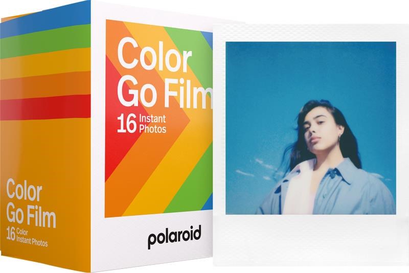 Polaroid Color Film Go Type (8 exposures) - White Frame - 2-pack Fotofilm 006017