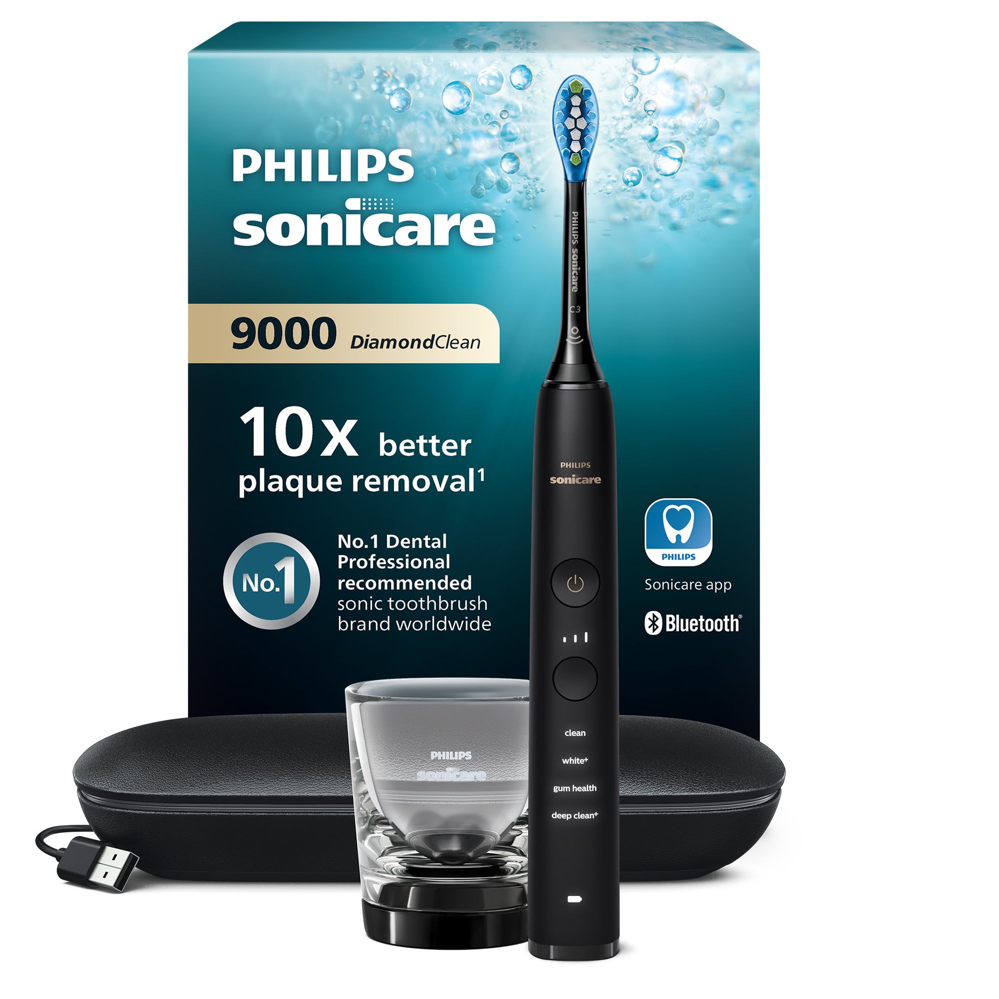 Philips Eltandbørste Sonicare DiamondClean 9000 HX9911/09 - Black El Tandbørste