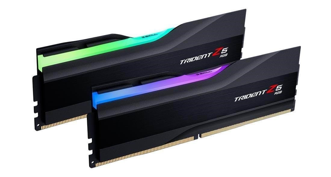 G.Skill Trident Z5 RGB DDR5-6000 - 64GB - CL30 - Dual Channel (2 pcs) - Intel XMP - Sort med RGB Ram F5-6000J3040G32GX2-TZ5RK