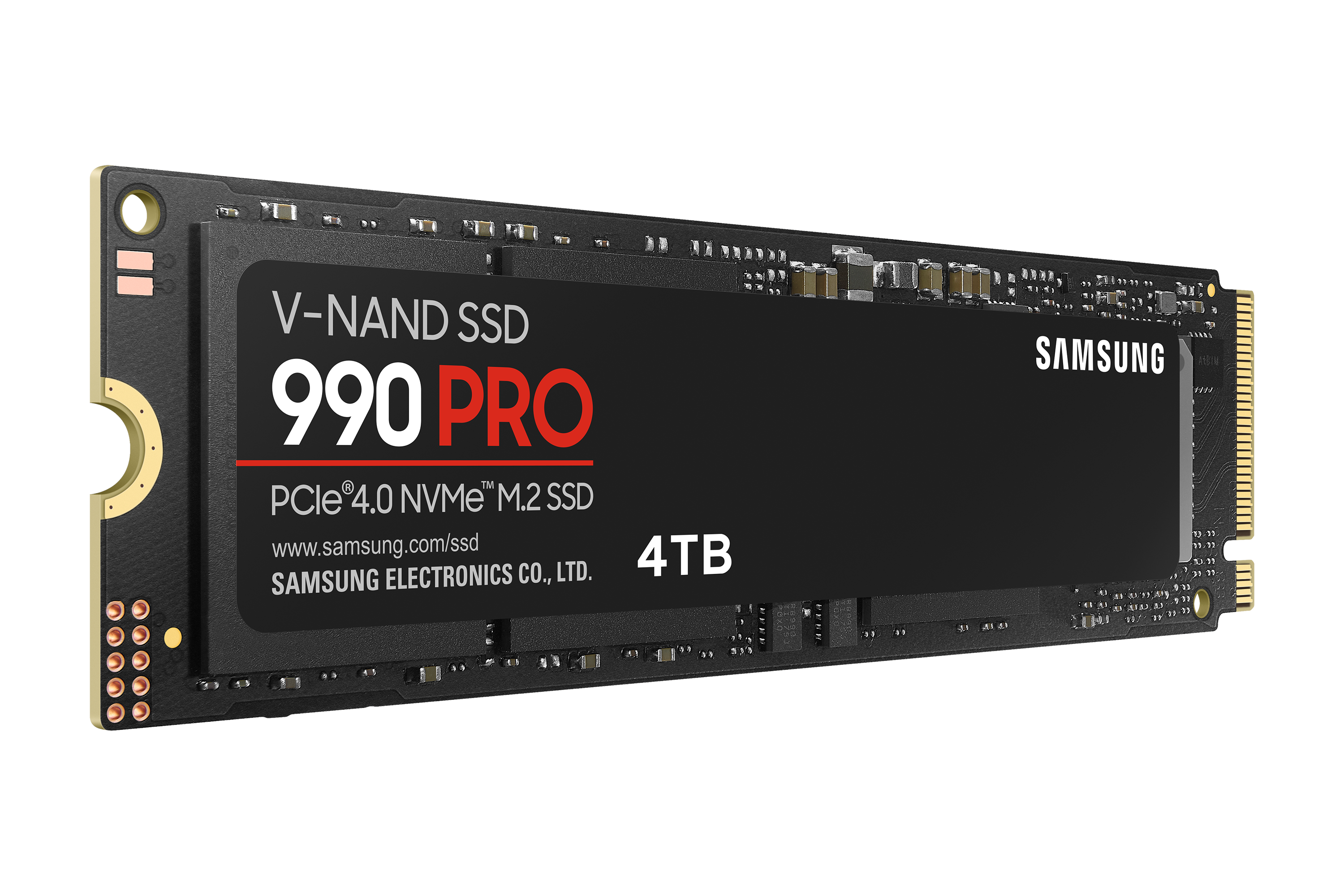 Samsung 990 Pro SSD - 4TB - Uden køleprofil - M.2 2280 - PCIe 4.0 Ssd Harddisk Sort MZ-V9P4T0BW