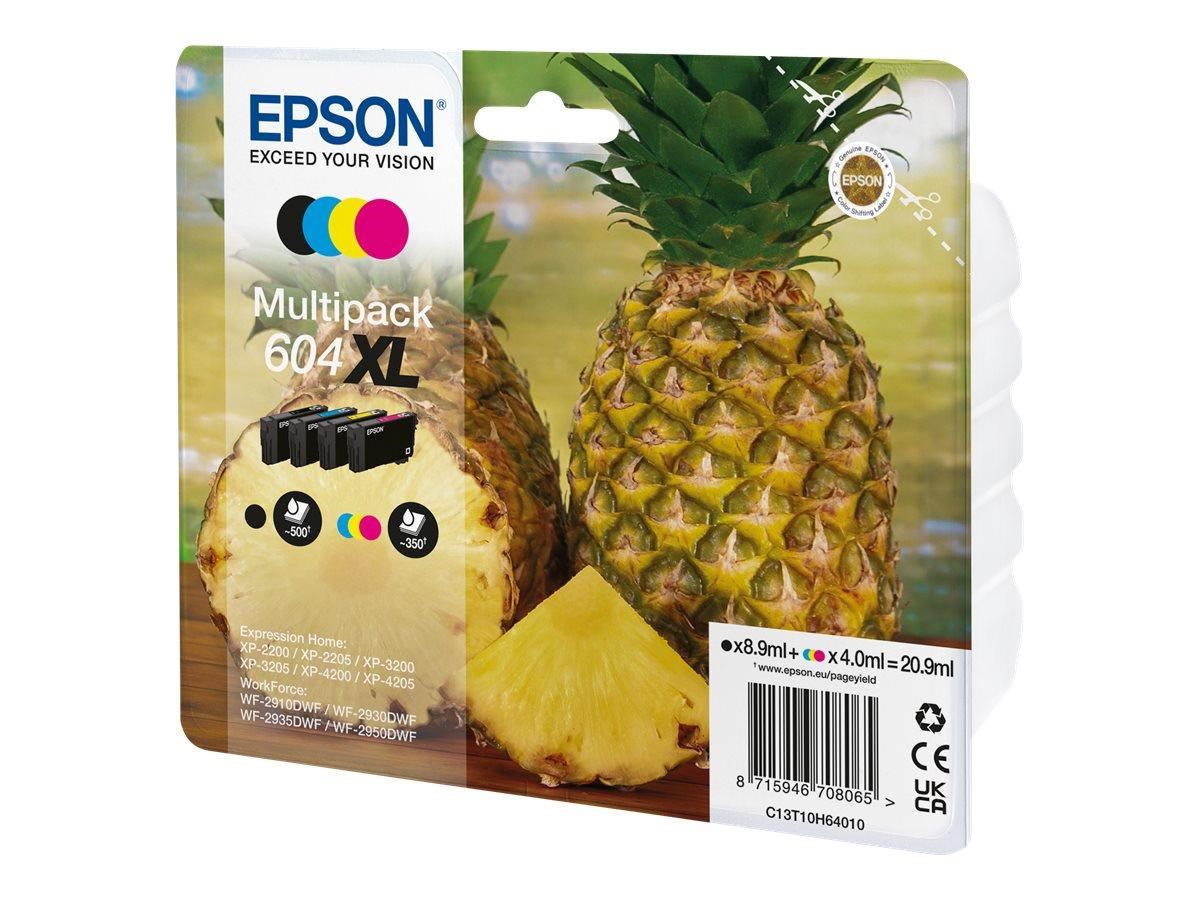 Epson 604XL Multipack - 4-pack - XL - black yellow cyan magenta - original - ink cartridge Printerpatron Og Toner C13T10H64010