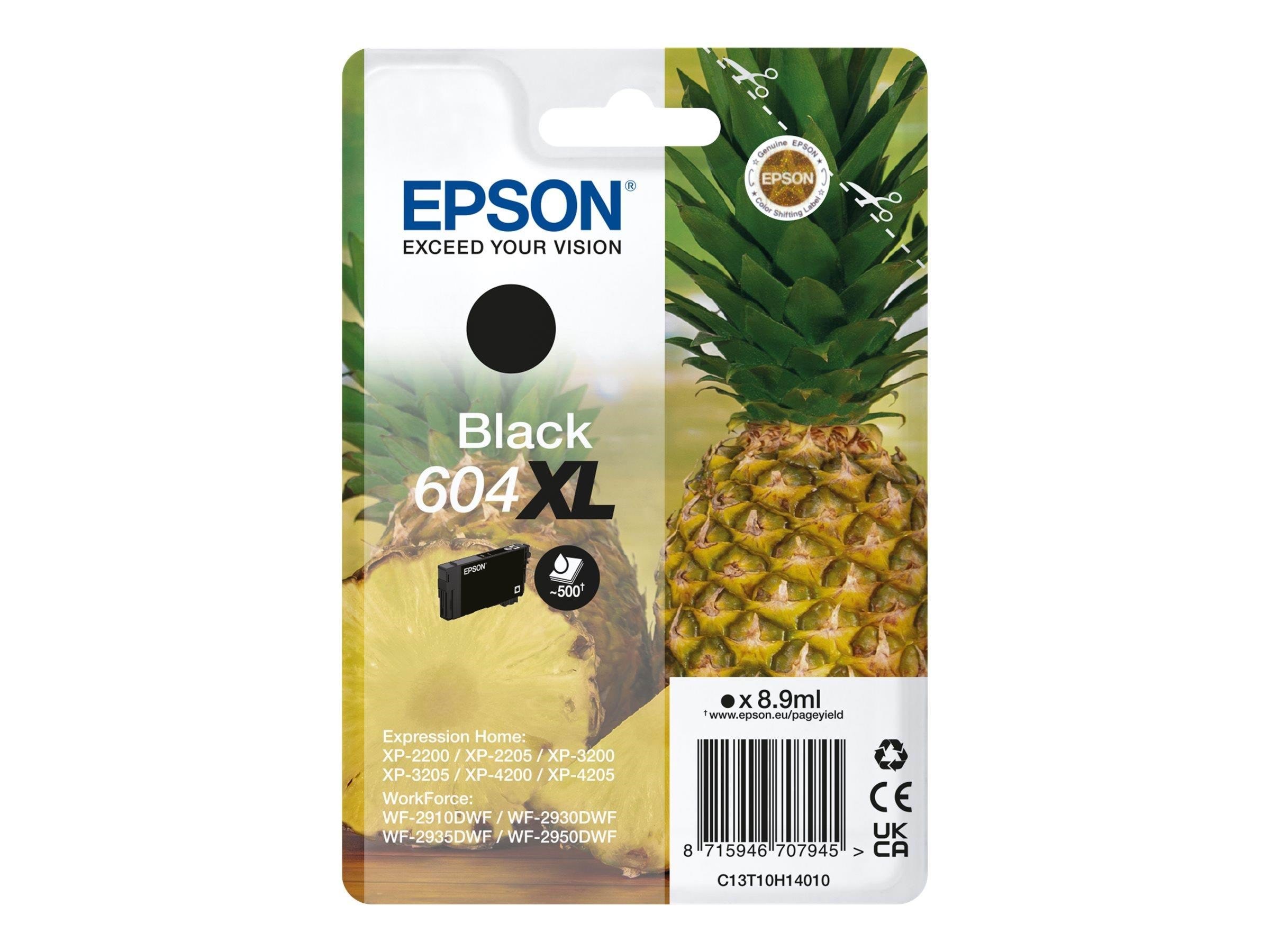 Epson 604XL - XL - black - original - ink cartridge Printerpatron Og Toner Sort C13T10H14010