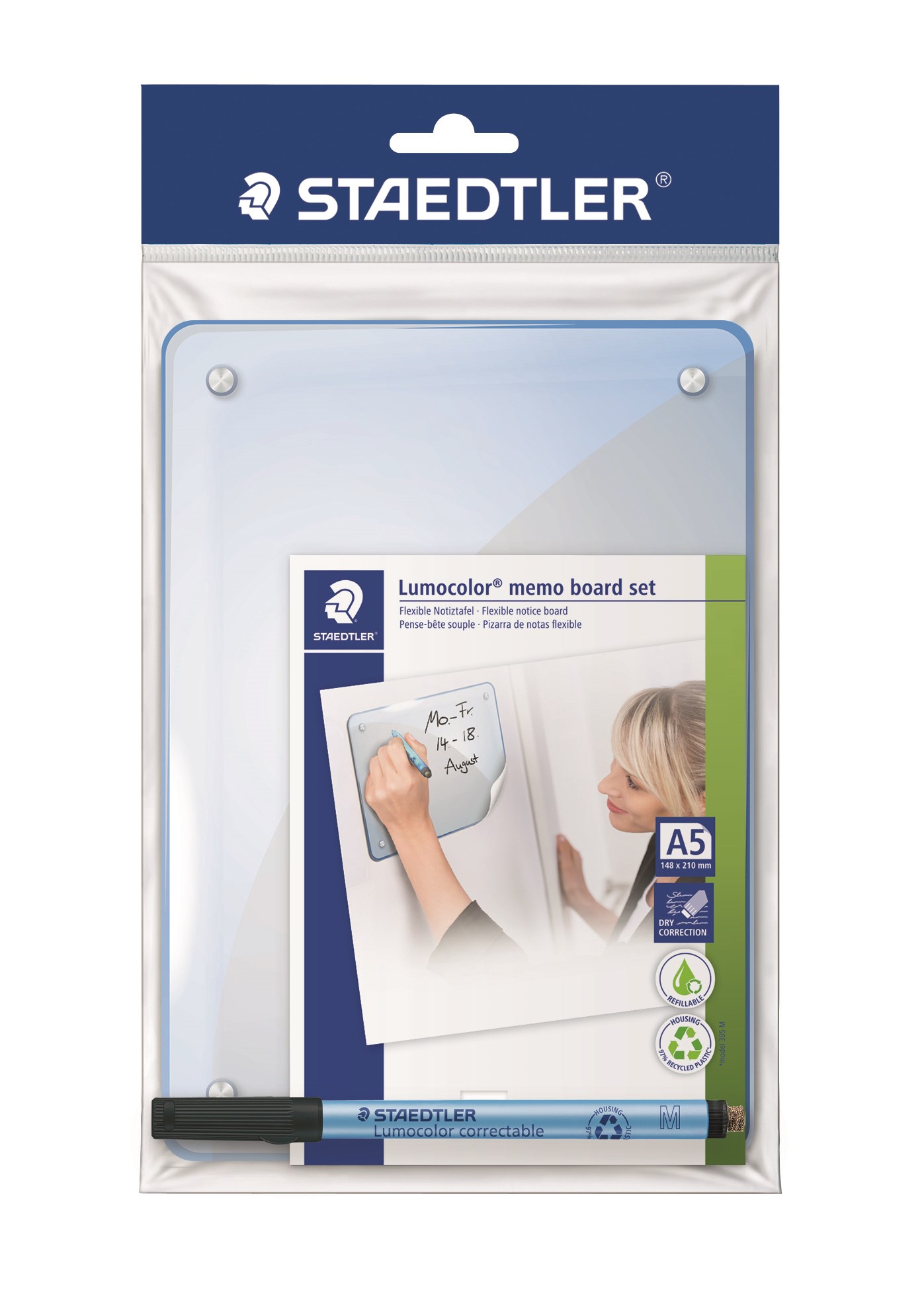Stædtler Lumocolor Memoboard A5+305 Correctable Konference Præsentation 641 MB