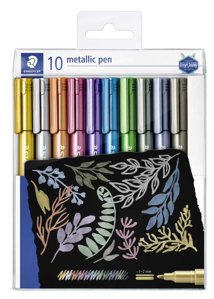 Stædtler STæDTLER Metallic Pen 10/Ass Tegneværktøj Farvet blyant 8323 TB10