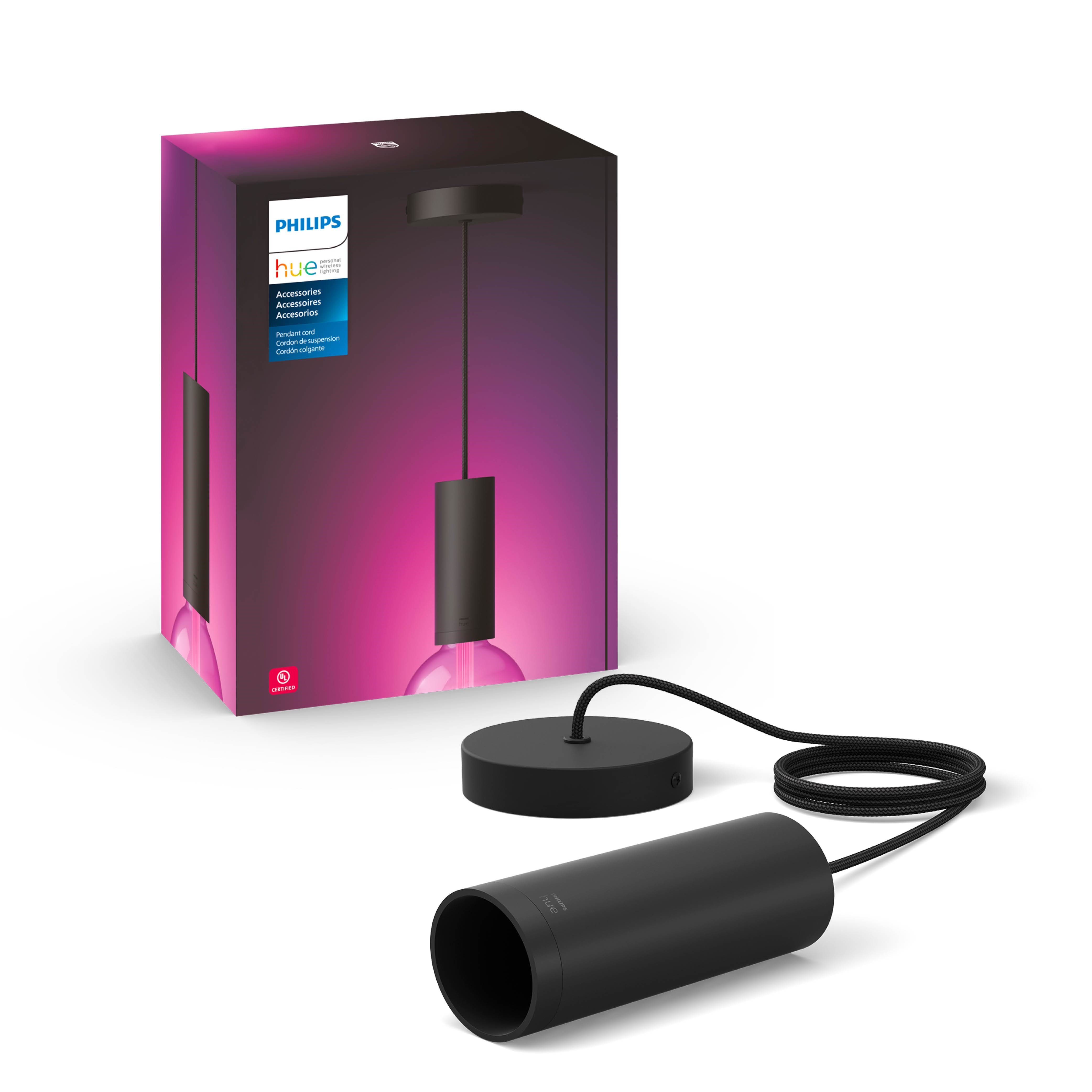 Philips Hue Lightguide pendelophæng E27 Sort Smart Home 929003152101