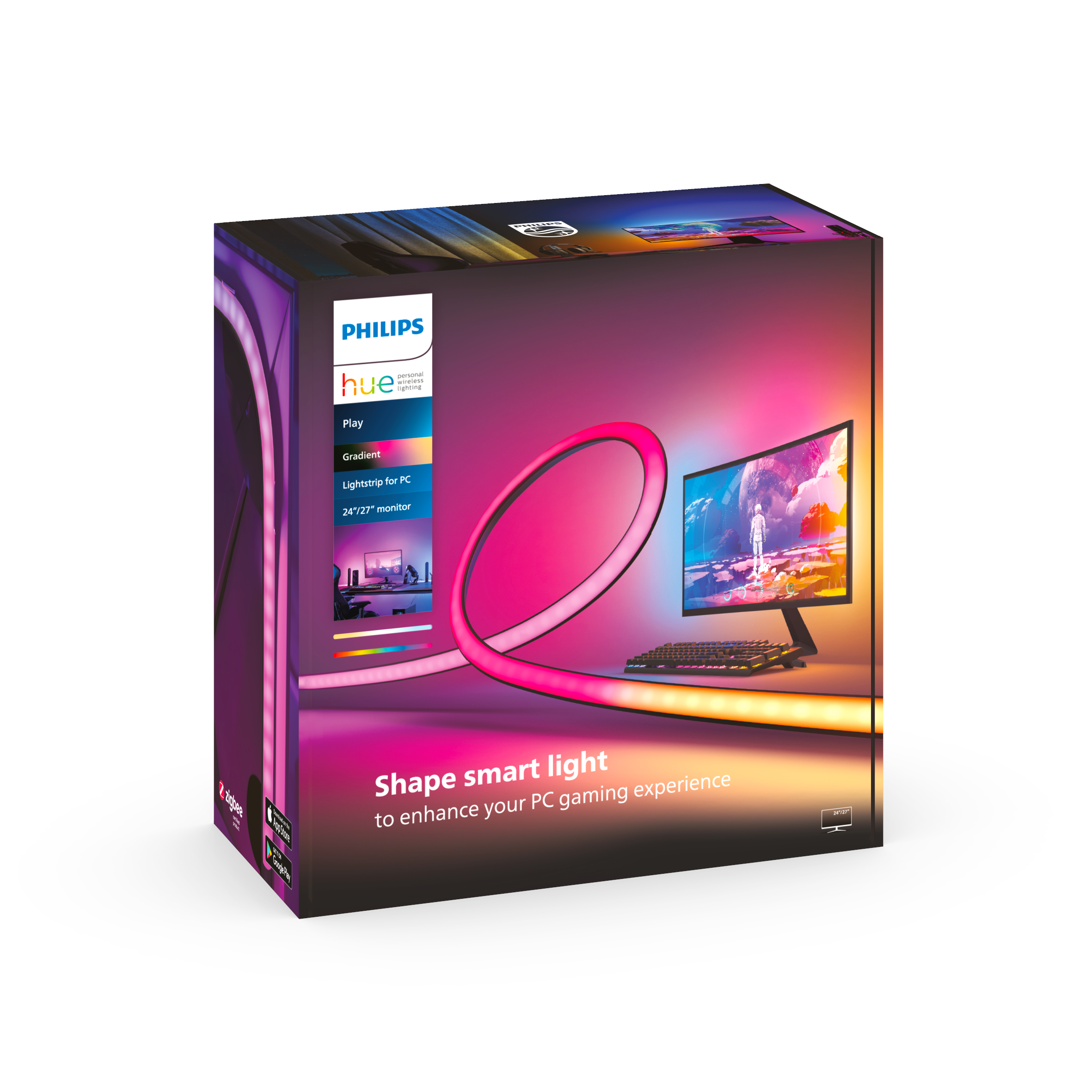 Philips Hue Play Gradient PC Lysstrip 24-27" Smart Home 929003498501
