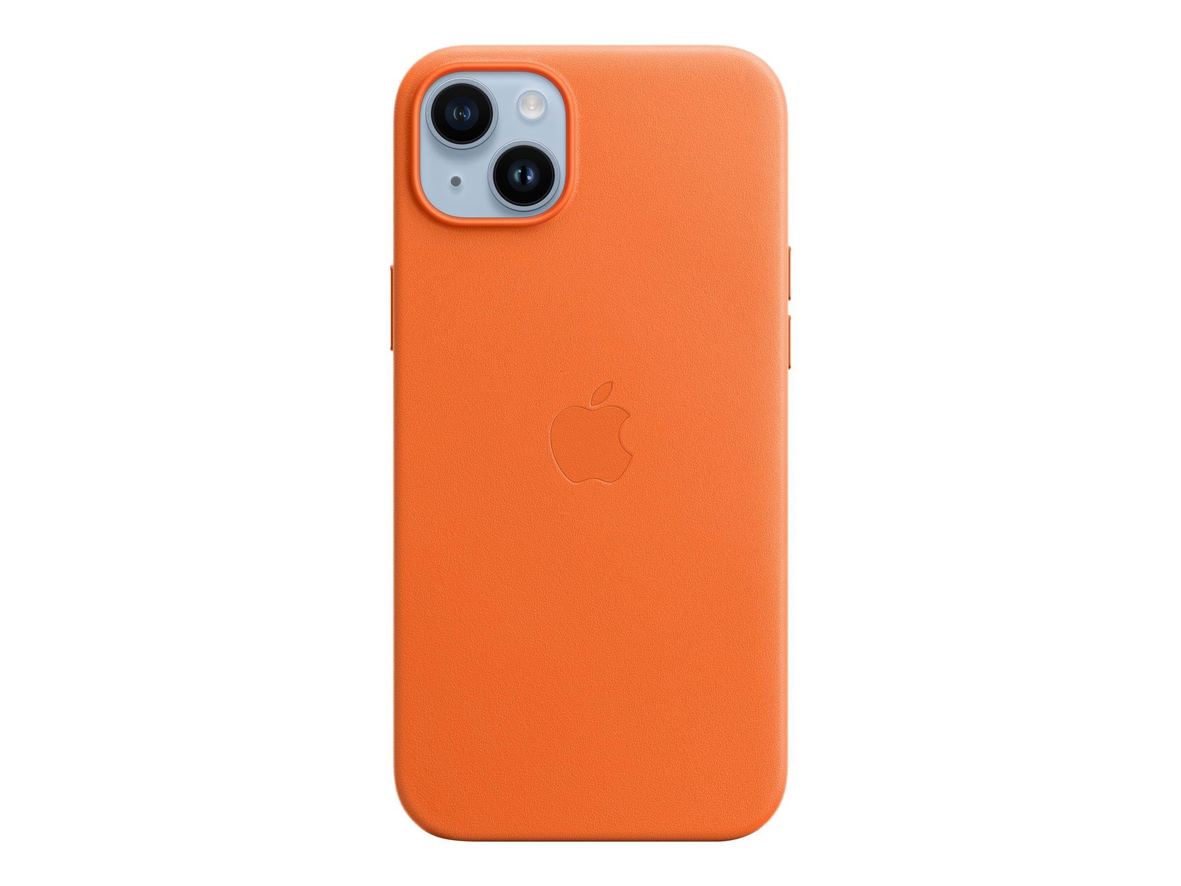 Apple iPhone 14 Plus Leather Case with MagSafe - Orange Mobilcover MPPF3ZM/A