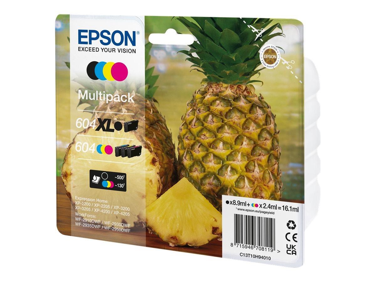 Epson 604XL Multipack - 4-pack - XL - black yellow cyan magenta - original - ink cartridge