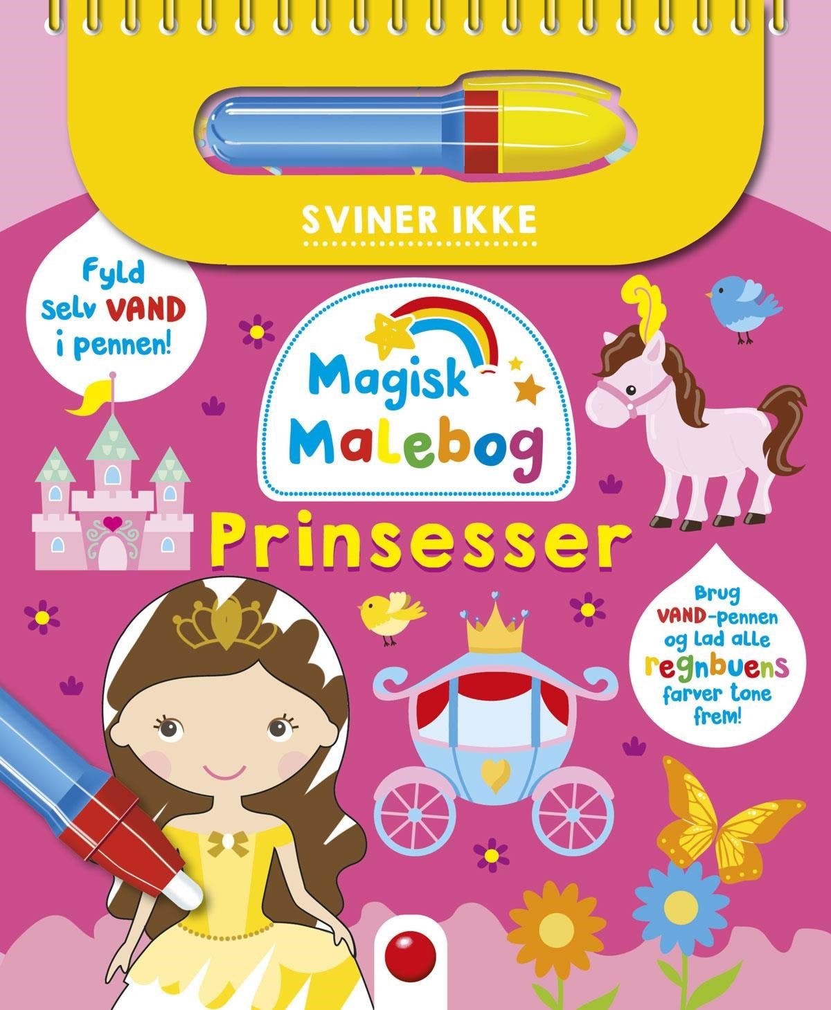 Magisk malebog: Prinsesser - Hobby Hobby 9788772056579