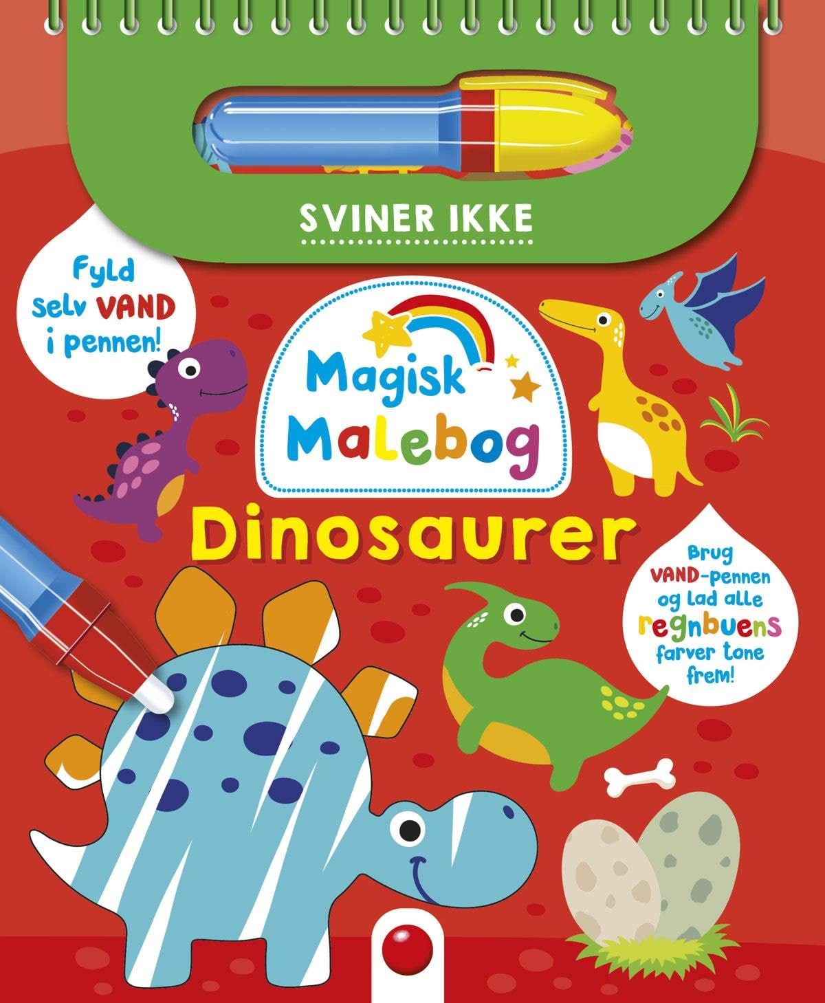 Magisk malebog: Dinosaurer - Hobby Hobby 9788772056586