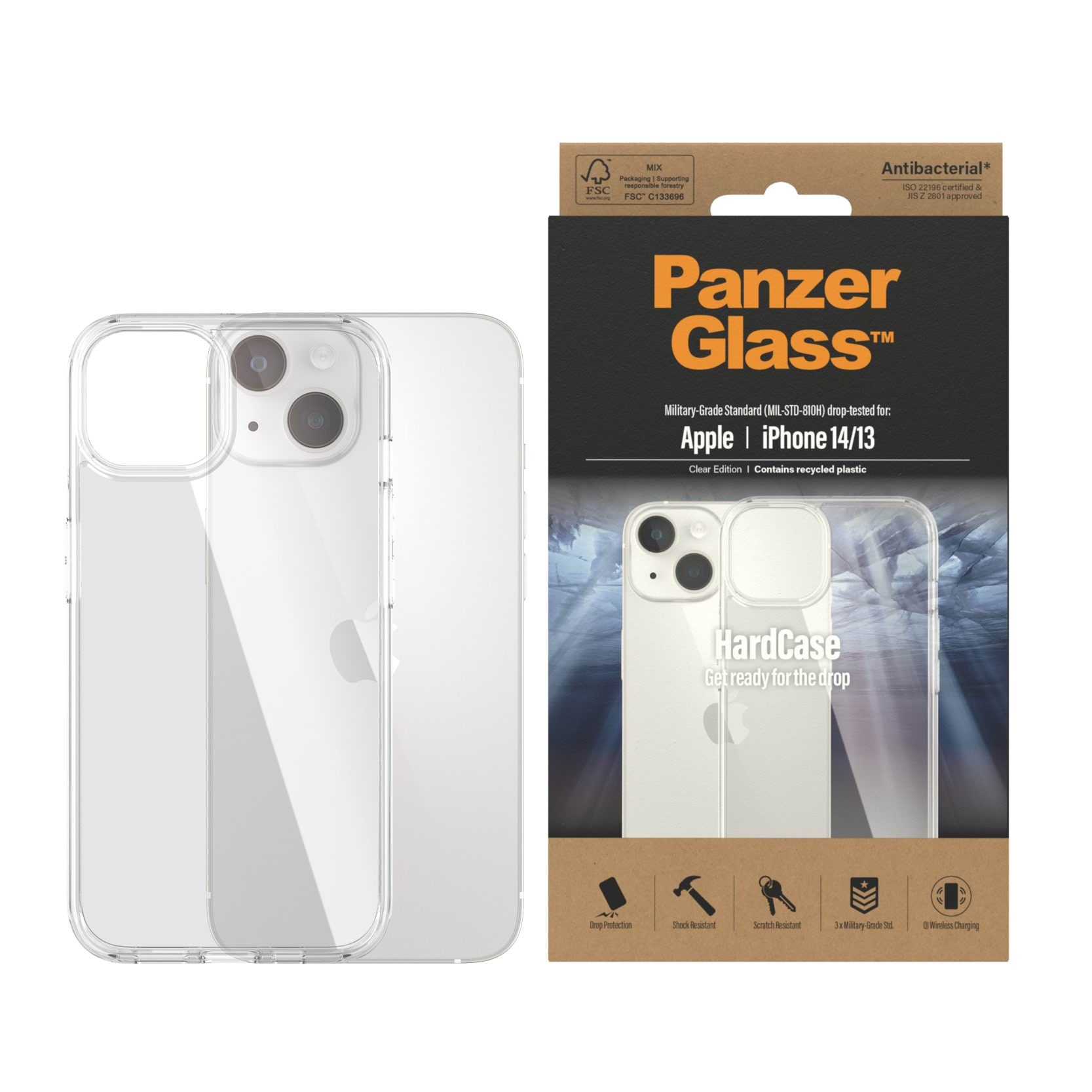 PanzerGlass HardCase Apple iPhone 14 | 13 | Clear Mobilcover PANZER0401