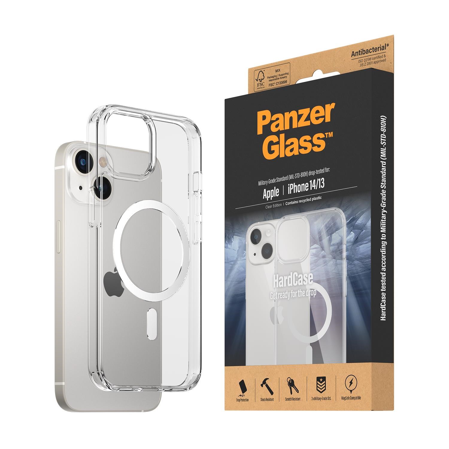 PanzerGlass HardCase MagSafe Compatible Apple iPhone 14 | 13 | Clear Mobilcover PANZER0409