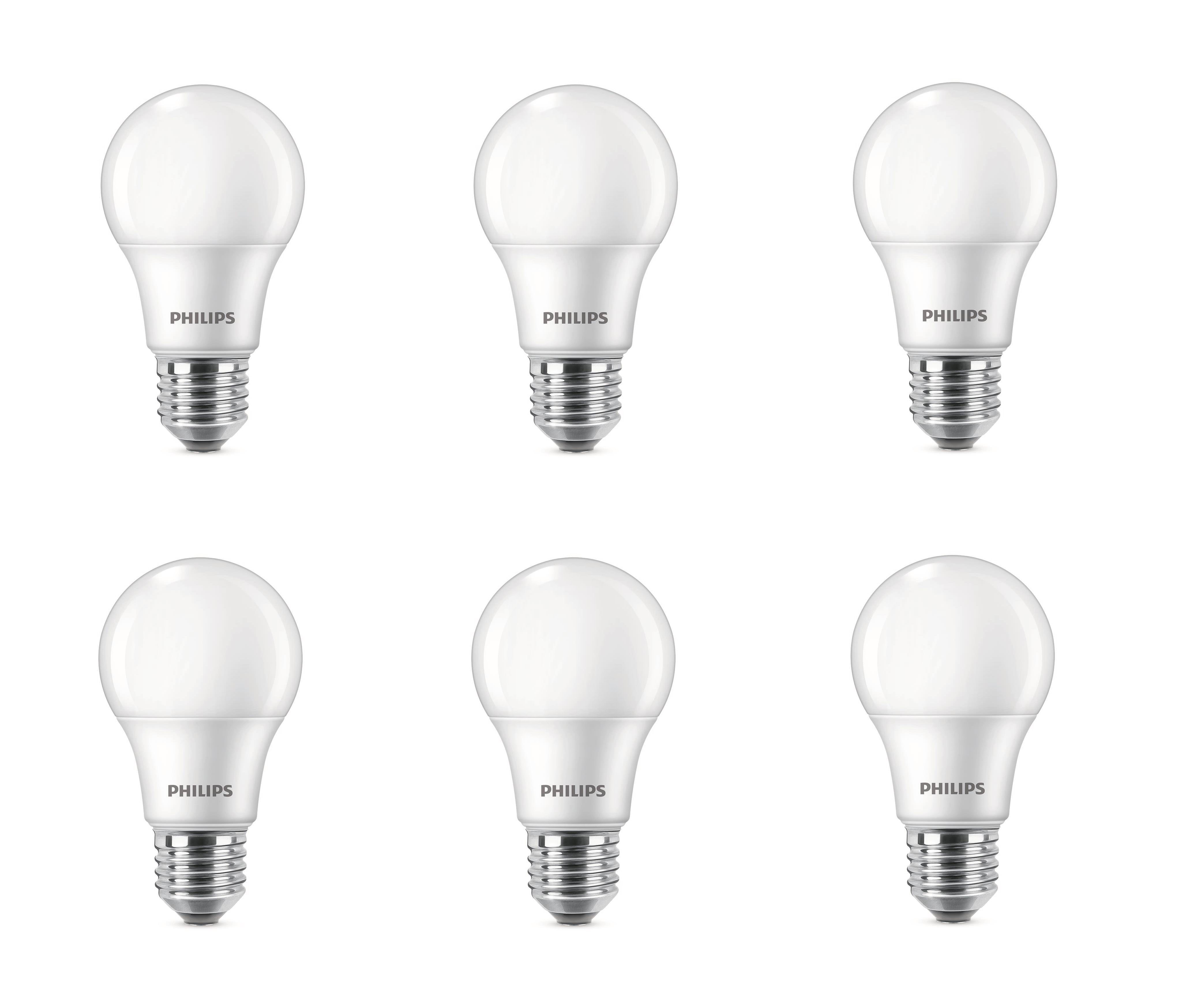 Philips LED pære Standard 4,9W/827 (40W) Mat 6-pak E27 Lyskilde 929003540256