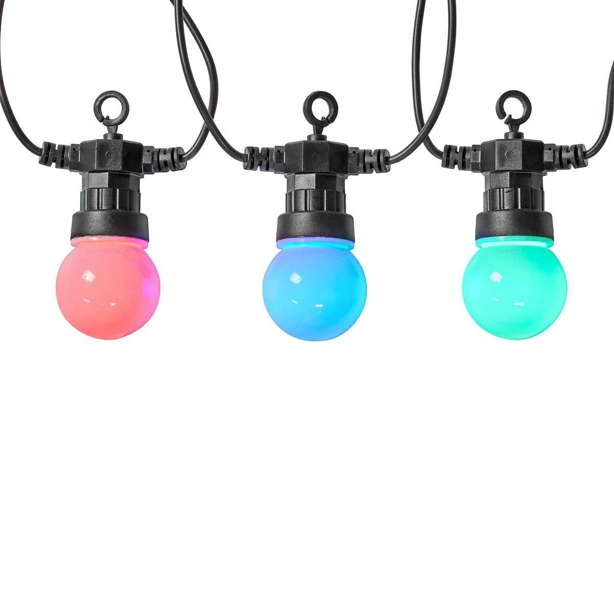 Nedis SmartLife Party Lyskæde - 10 meter med 20 lys - RGB Smart Home WIFILP03C20