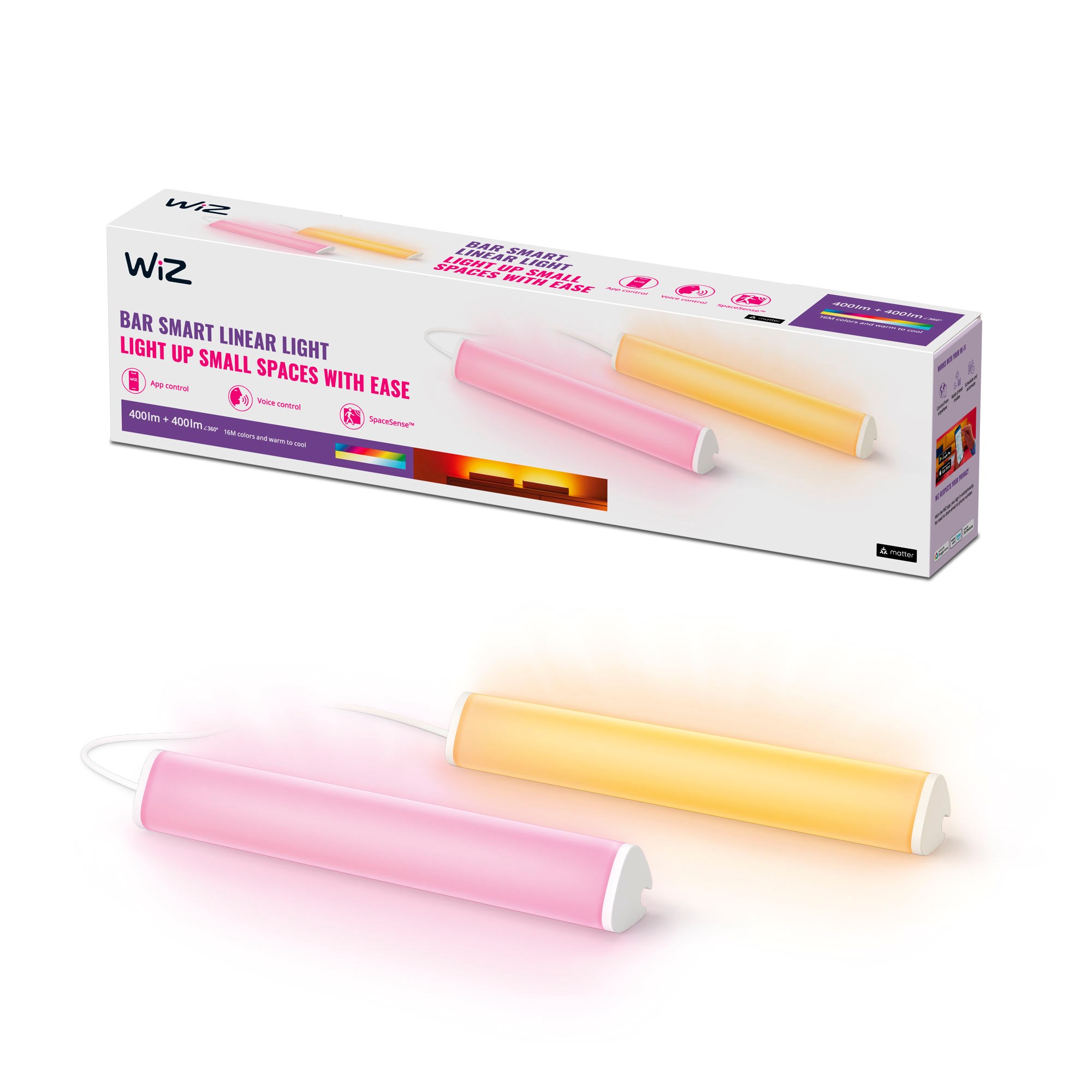 WiZ Smart Bar Linear Light, Justerbar hvidt & farvet lys Smart Home 929003202401