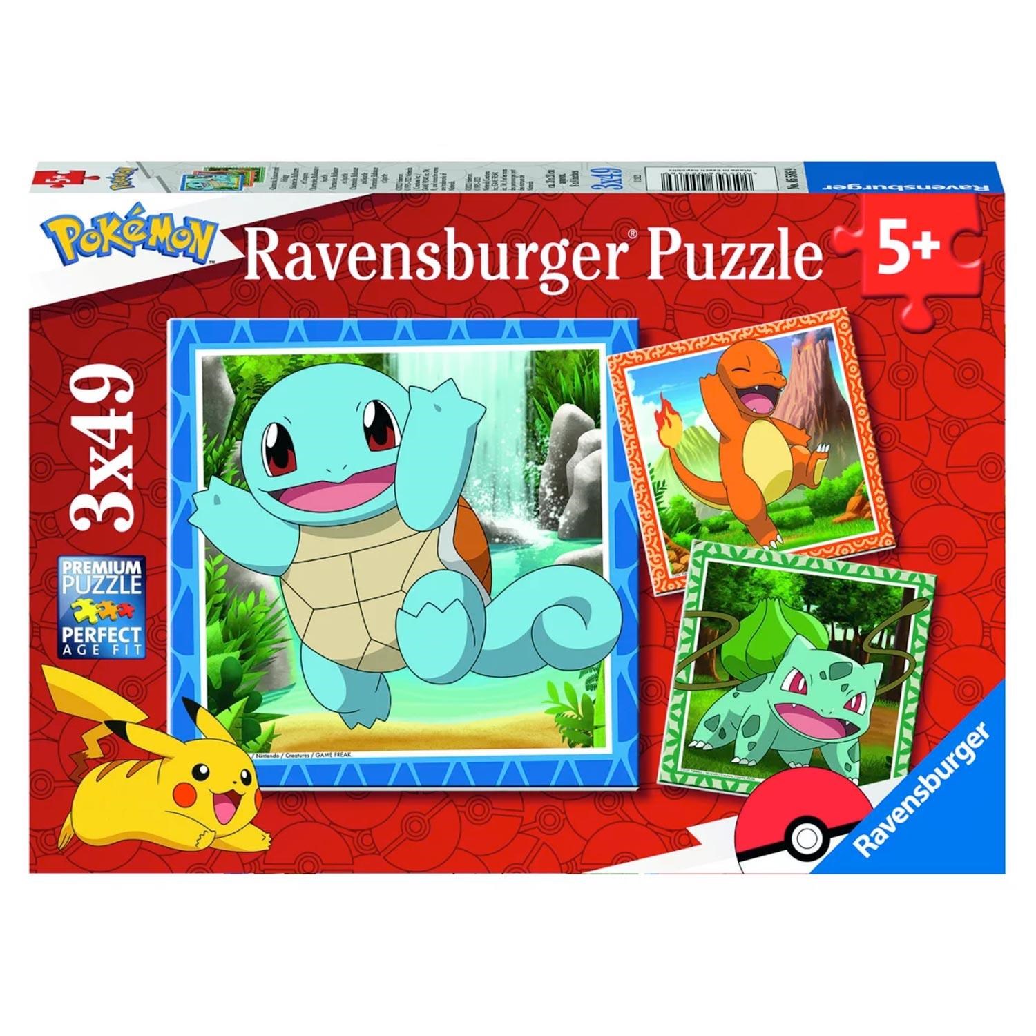 Ravensburger Pokemon 3x 49pcs Puslespil 10105586