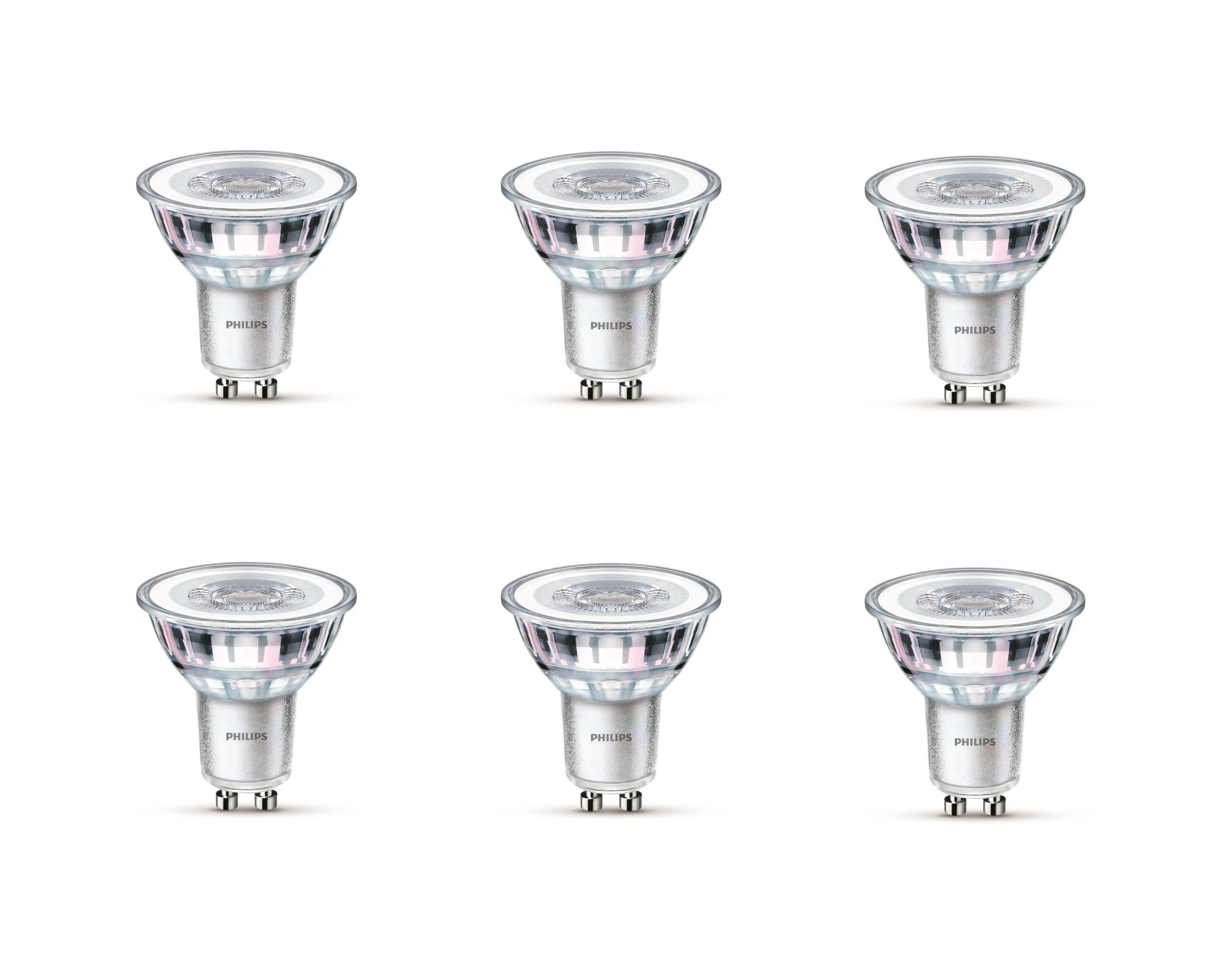 Philips LED pære Classic 3,5W/827 (35W) 36° 6-pak GU10 Lyskilde 929001218096