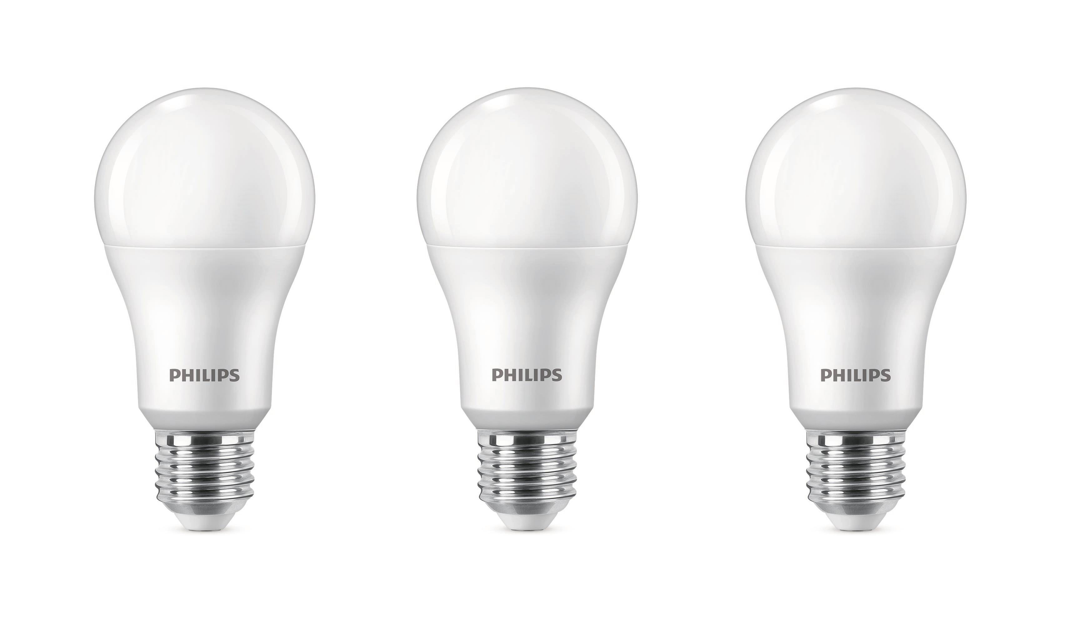 Philips LED pære 13W/827 (100W) Mat 3-pak E27 Lyskilde 929002306873