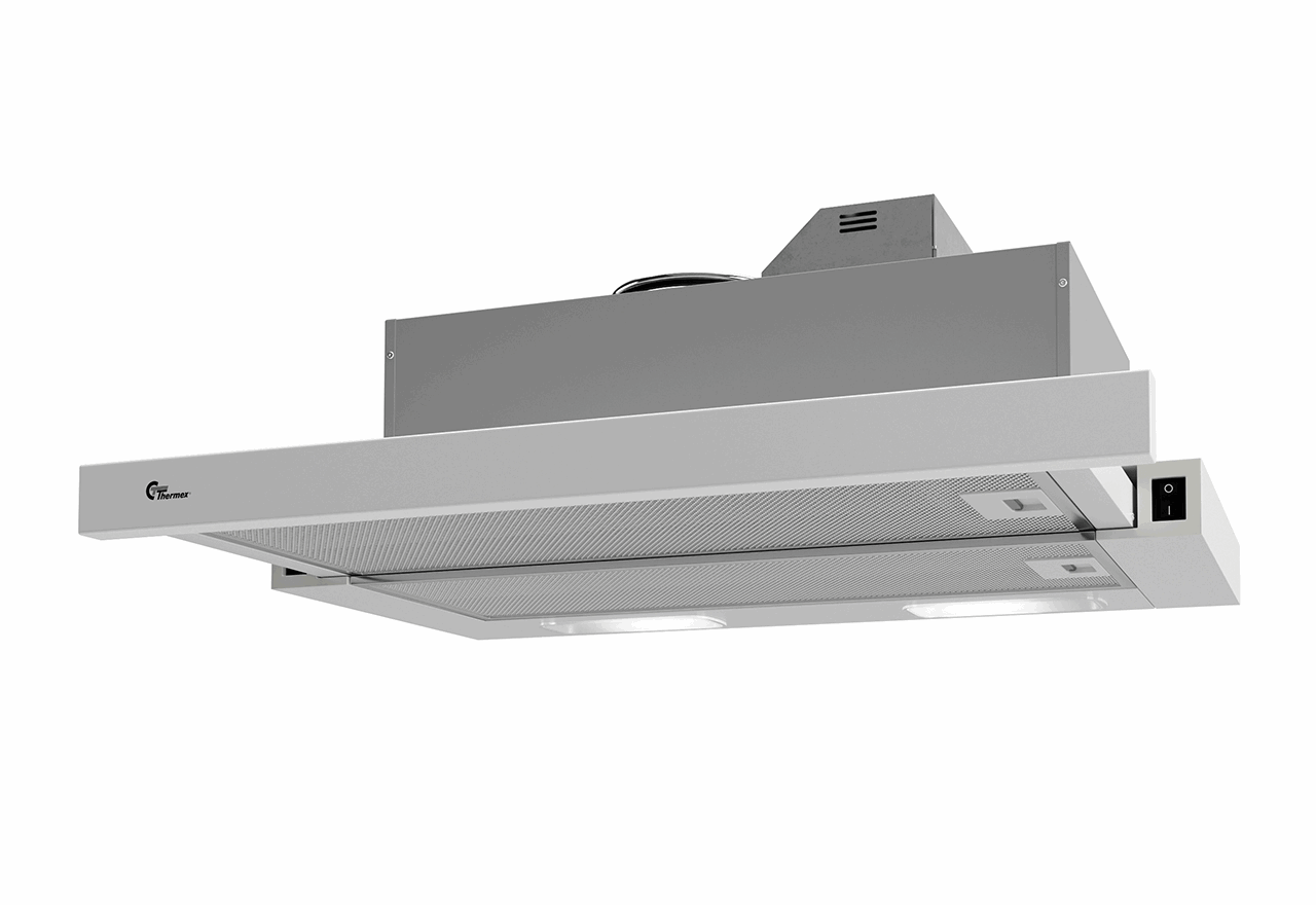 THERMEX Gemini III til centralventilation, 600 mm, Med switch, Hvid Emhaette 530.41.5041.2