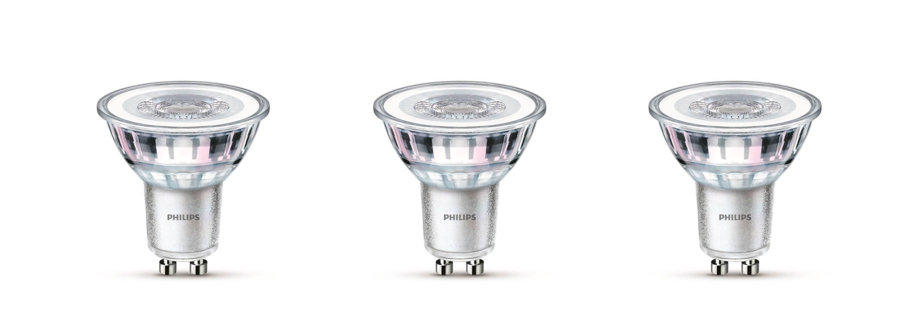 Philips LED pære Classic 3,5W/827 (35W) 36° 3-pak GU10 Lyskilde 929001217893