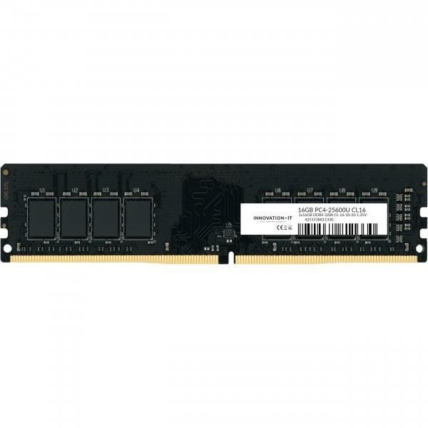 Innovation IT DDR4-3200 - 16GB - CL16 - Single Channel (1 pcs) - Sort Ram 4251538811330