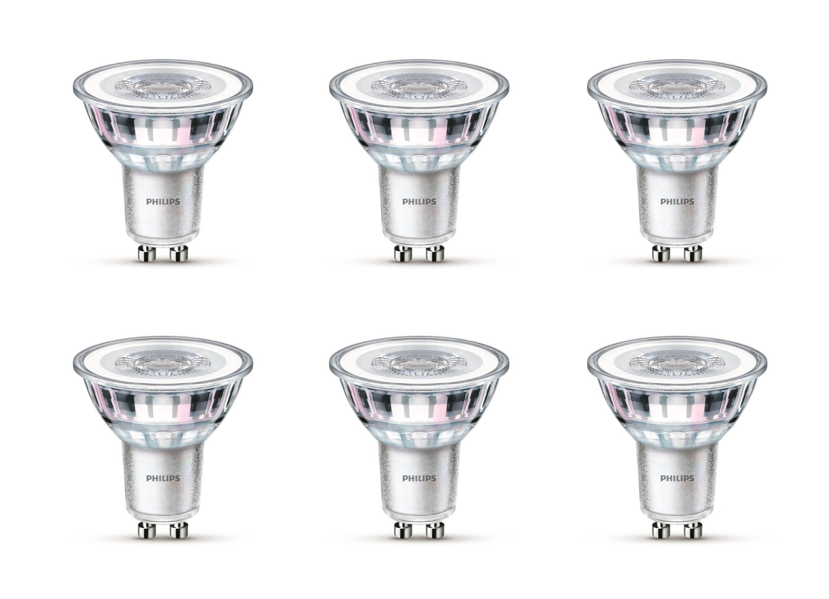 Philips LED pære LEDClassic 3,5W/827 (35W) 6-pak GU10 Lyskilde 929001217896