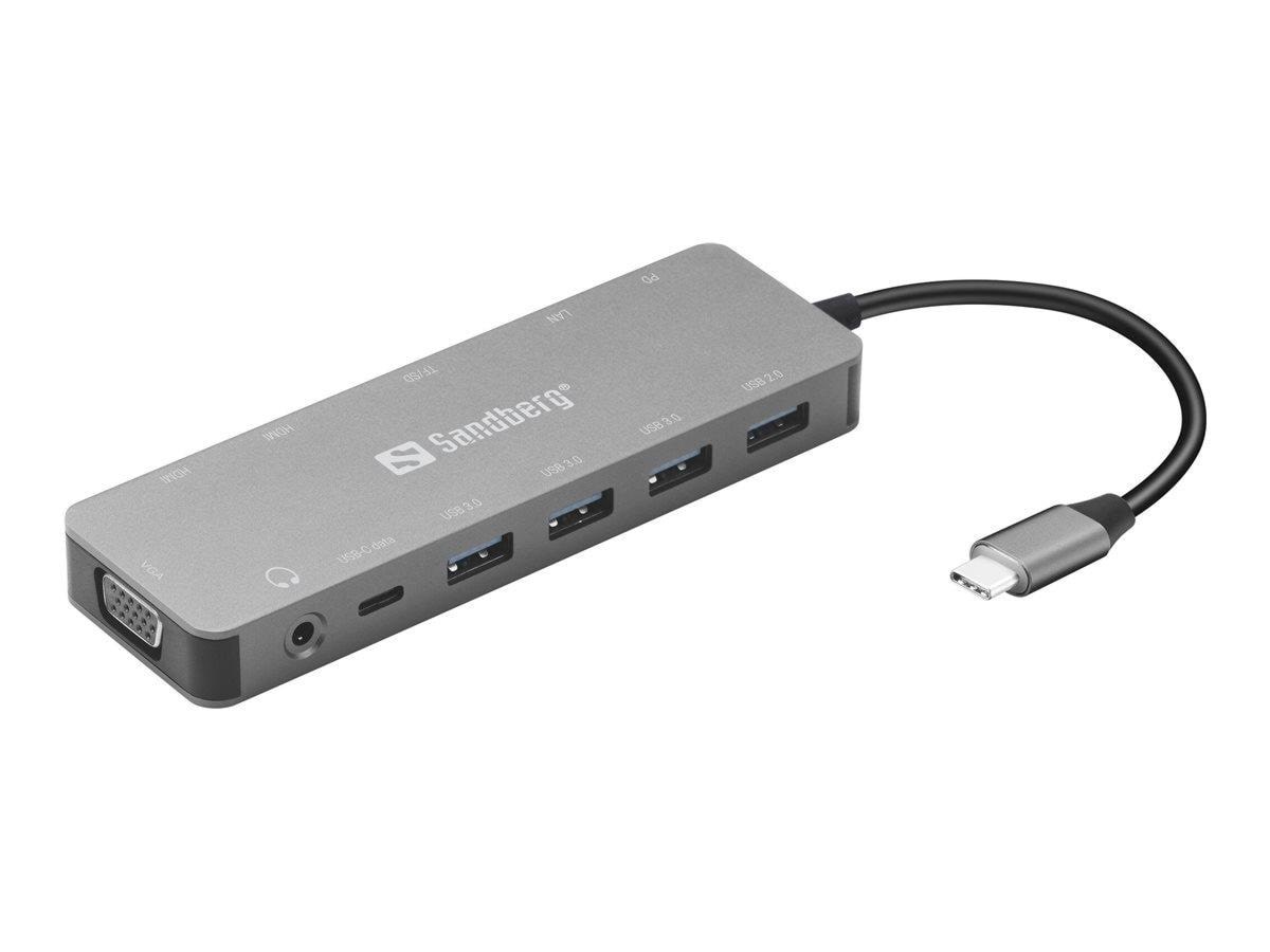 Sandberg USB-C 13-in-1 Travel Dock Docking Station 136-45