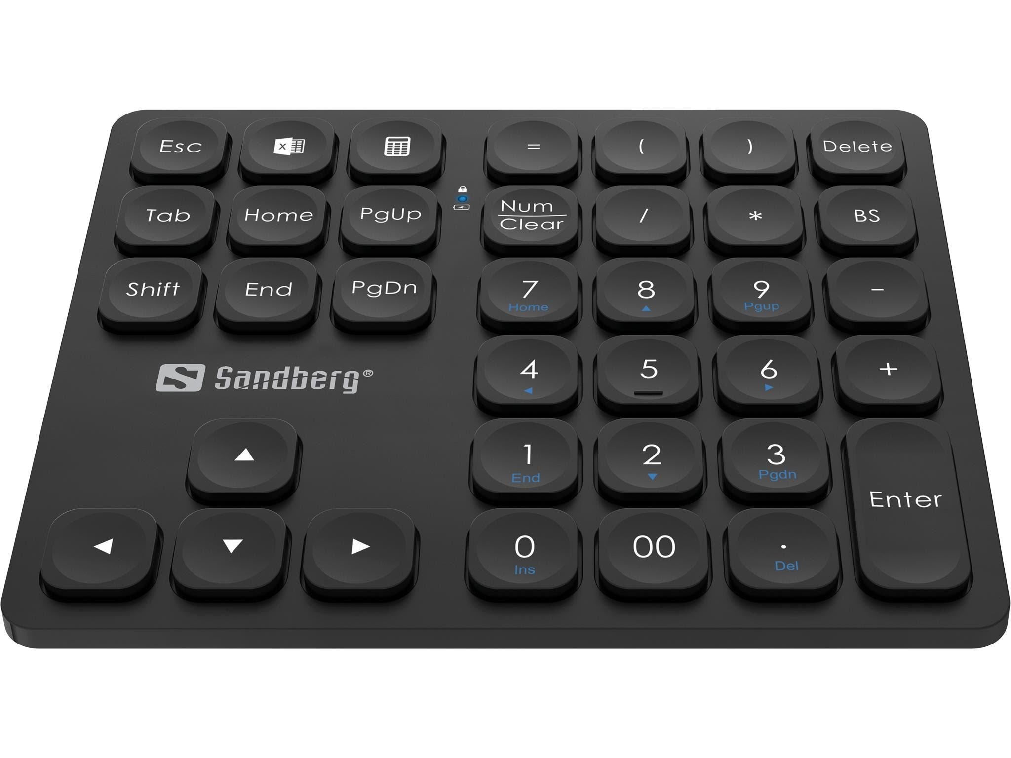 Sandberg Wireless Numeric Keypad Pro - Numpad - Sort Tastatur 630-09