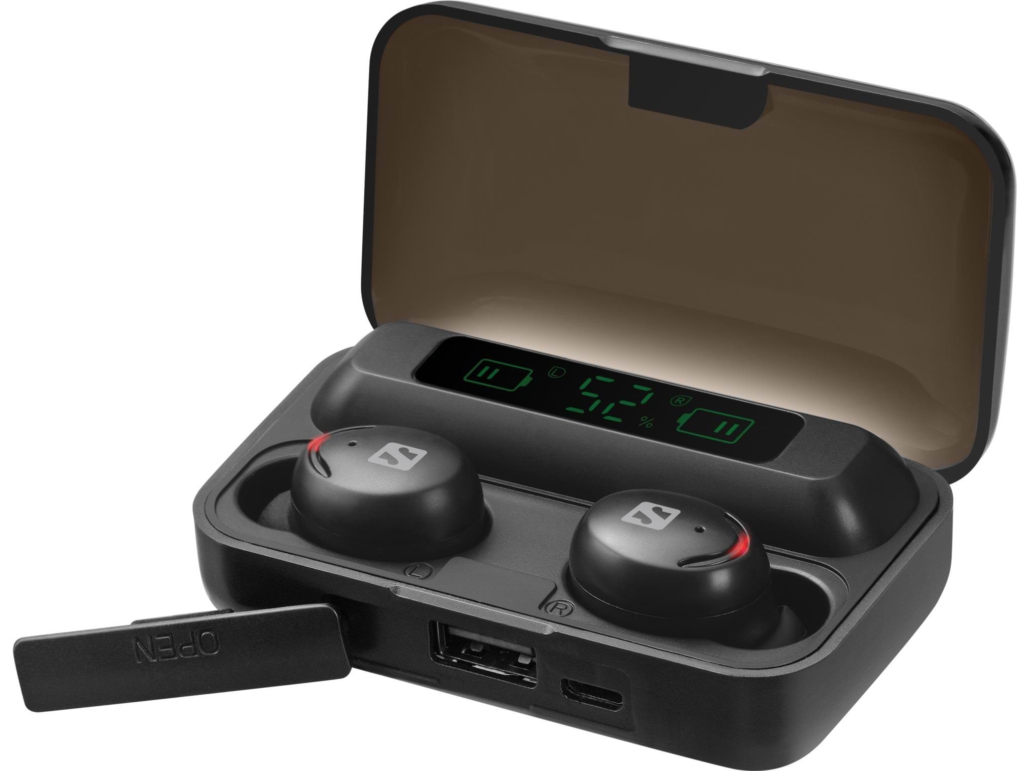Sandberg Bluetooth Earbuds + Powerbank Hovedtelefoner Og Headset Sort 126-38