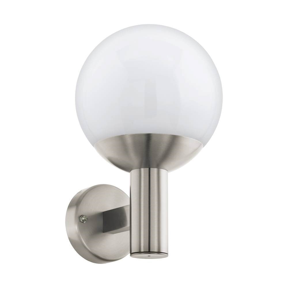 EGLO CONNECT.Z NISIA SMART udendørs e27 væglampe rustfrit stål/hvid M/FARVER(RGB) OG TUNABLE WHITE Smart Home 900265