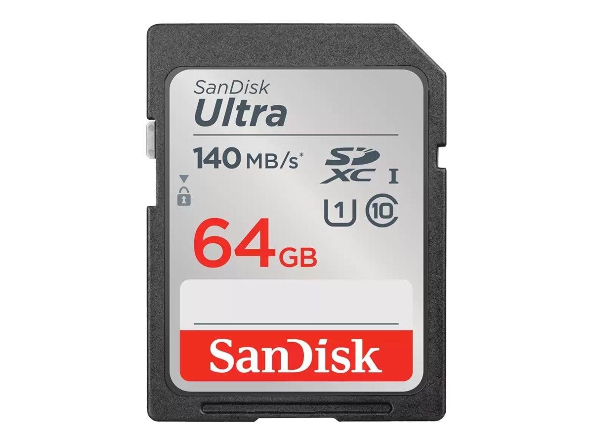 SANDISK Ultra SD - 140MB/s - 64GB Hukommelseskort SDSDUNB-064G-GN6IN