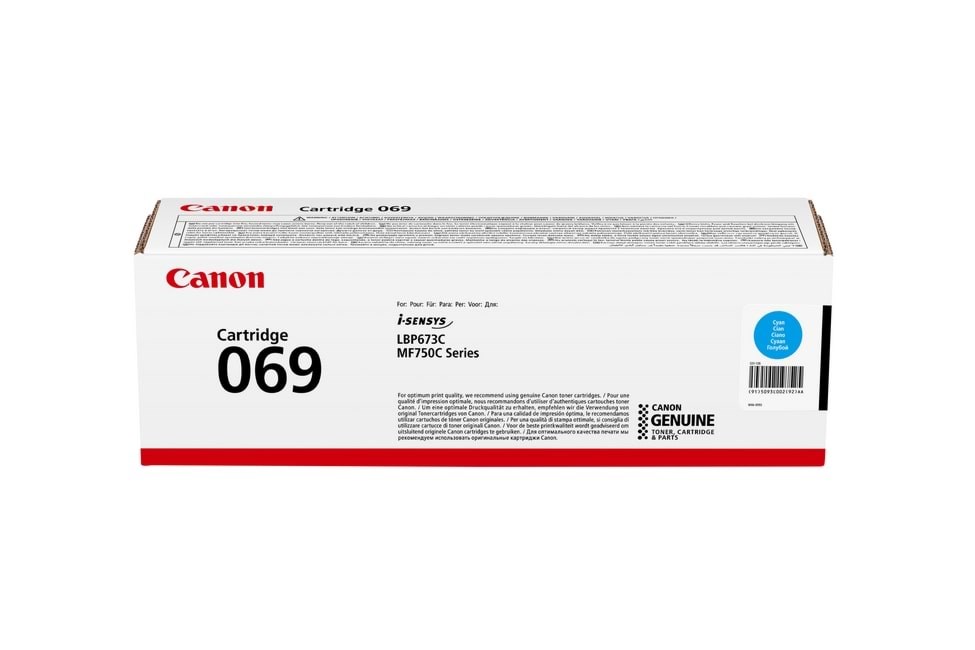 Canon CRG 069 / 5093C002 Cyan Printerpatron Og Toner