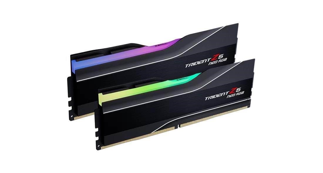 G.Skill Trident Z5 Neo RGB DDR5-6000 - 64GB - CL30 - Dual Channel (2 pcs) - AMD EXPO & Intel XMP - Sort med RGB