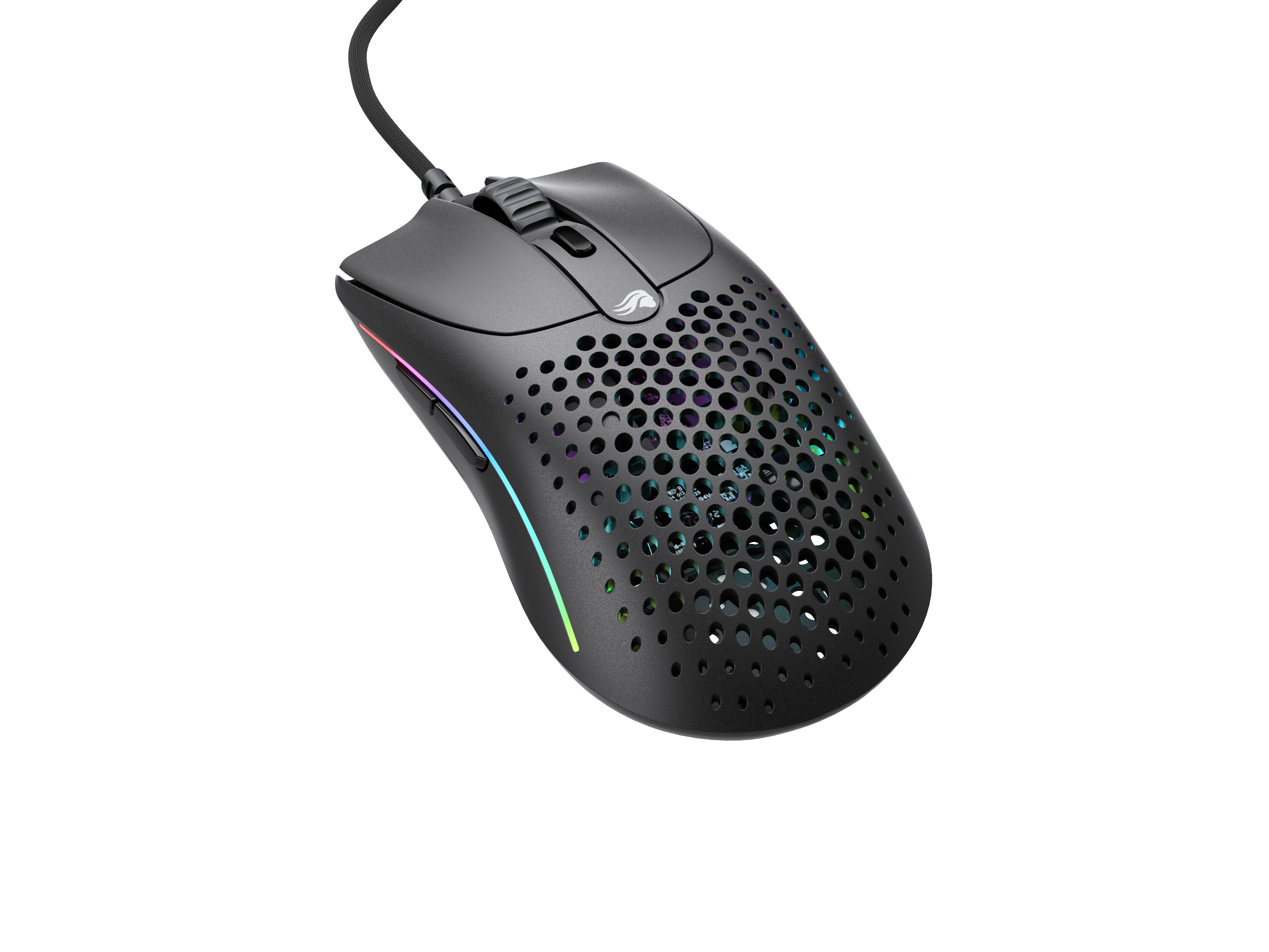 Glorious Model O 2 - Matte Black - Gaming Mus - Optisk - 6 knapper - Sort med RGB lys