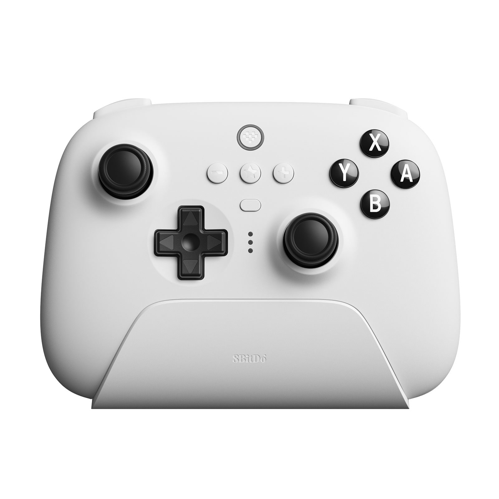 8BitDo Ultimate Bluetooth Controller w/ Charging Dock - White - Wireless - Nintendo Switch