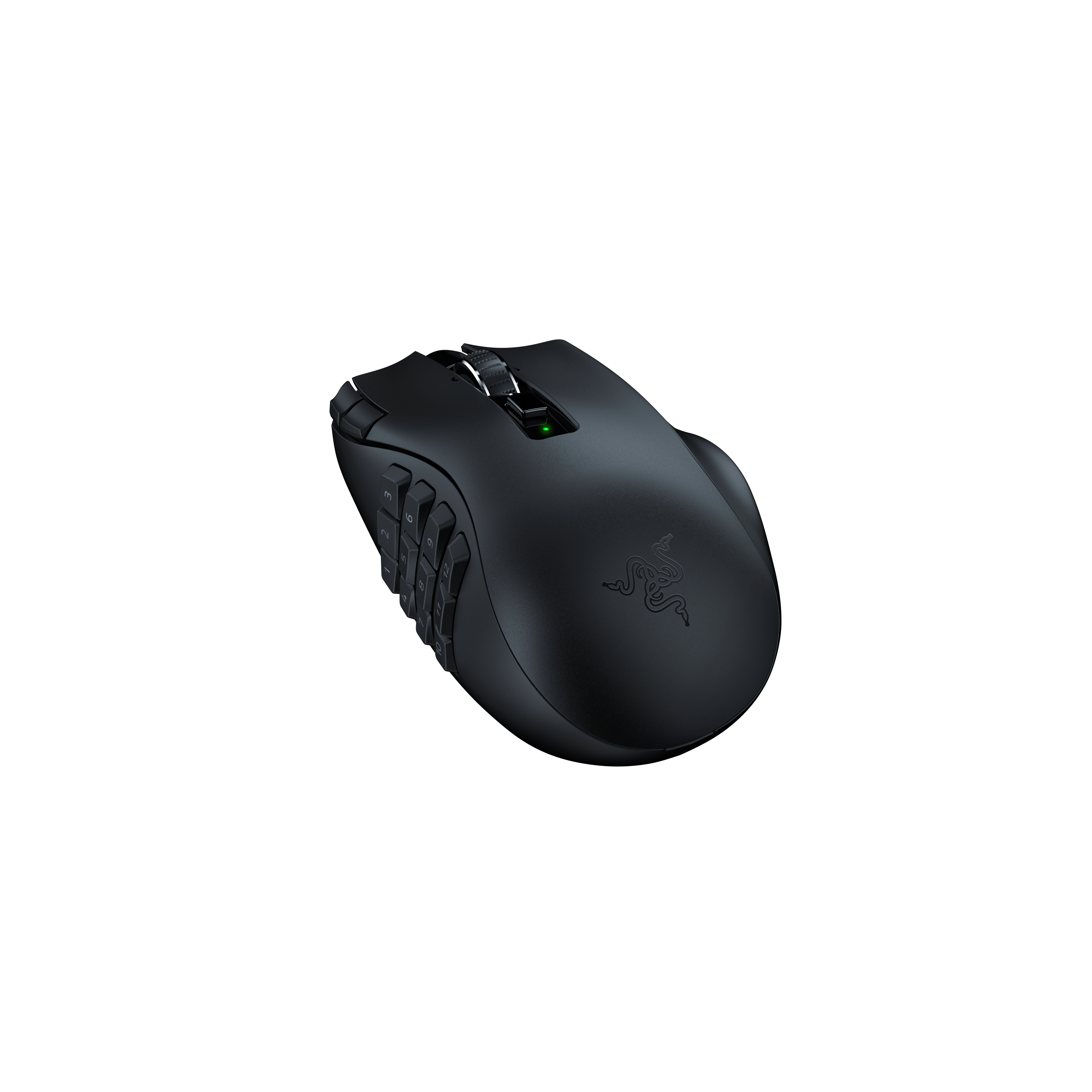 Razer Naga V2 HyperSpeed - Wireless MMO Gaming Mouse - Gaming Mus - Optisk - 19 knapper - Sort