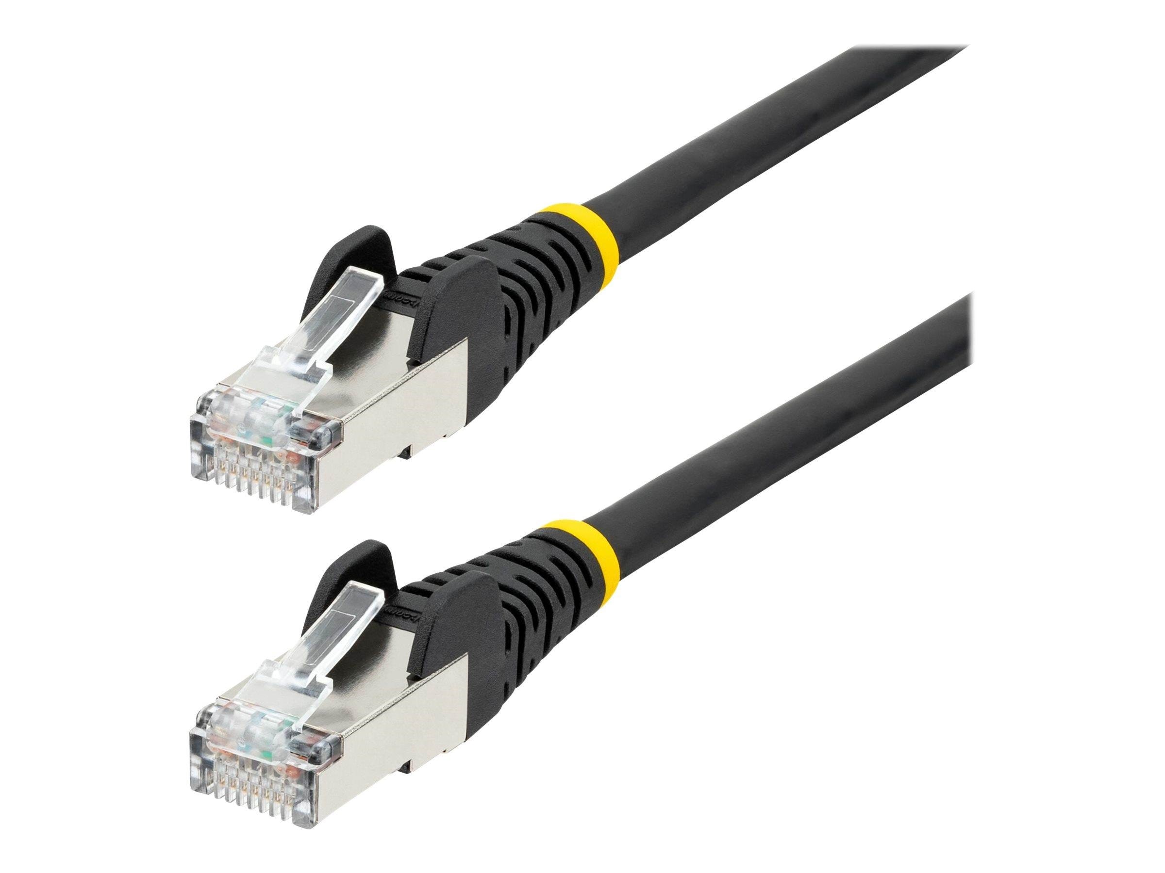 StarTech.com 2m CAT6a Ethernet Cable - 2 m - black - Sort - 2m Netværkskabel NLBK-2M-CAT6A-PATCH
