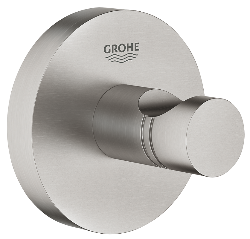 Grohe Essentials Håndklædekrog, Supersteel Badeværelsestilbør 40364DC1
